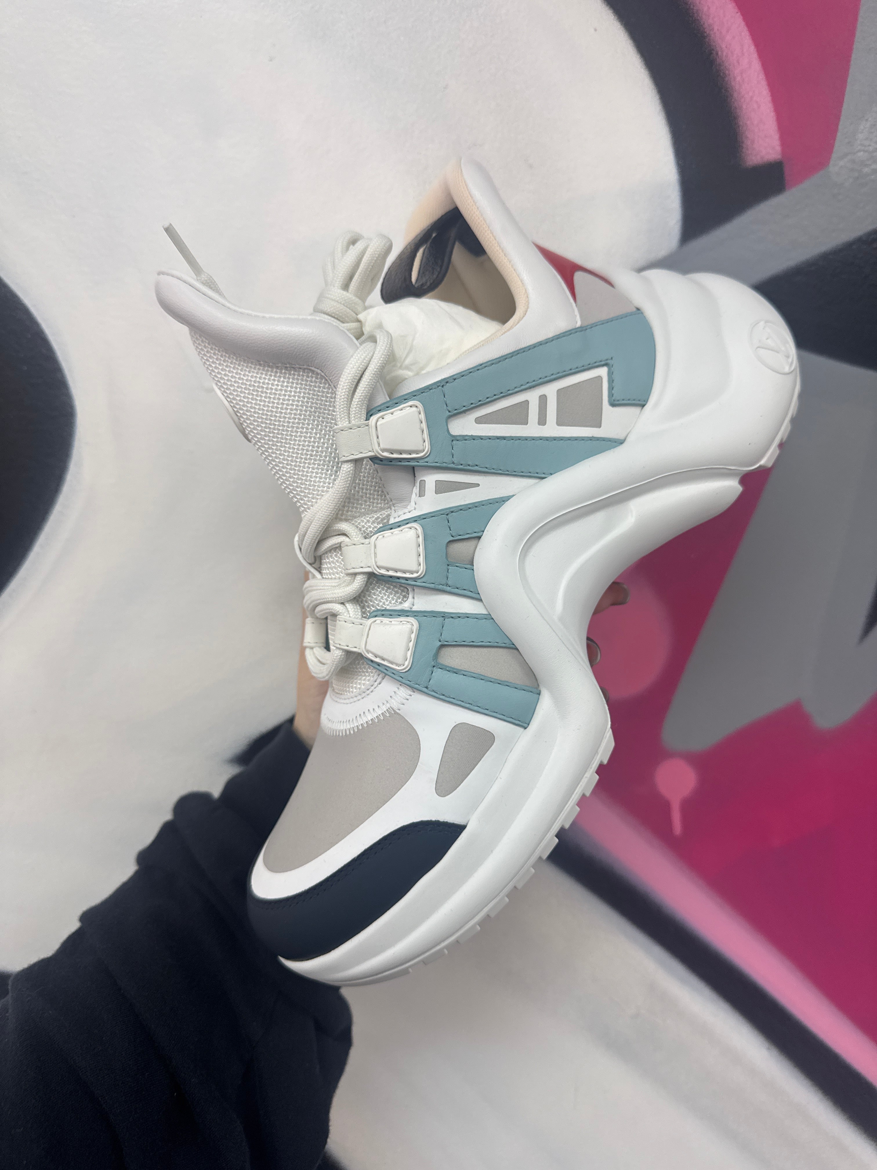 Louis Vuitton Archlight White Blue Sneakers