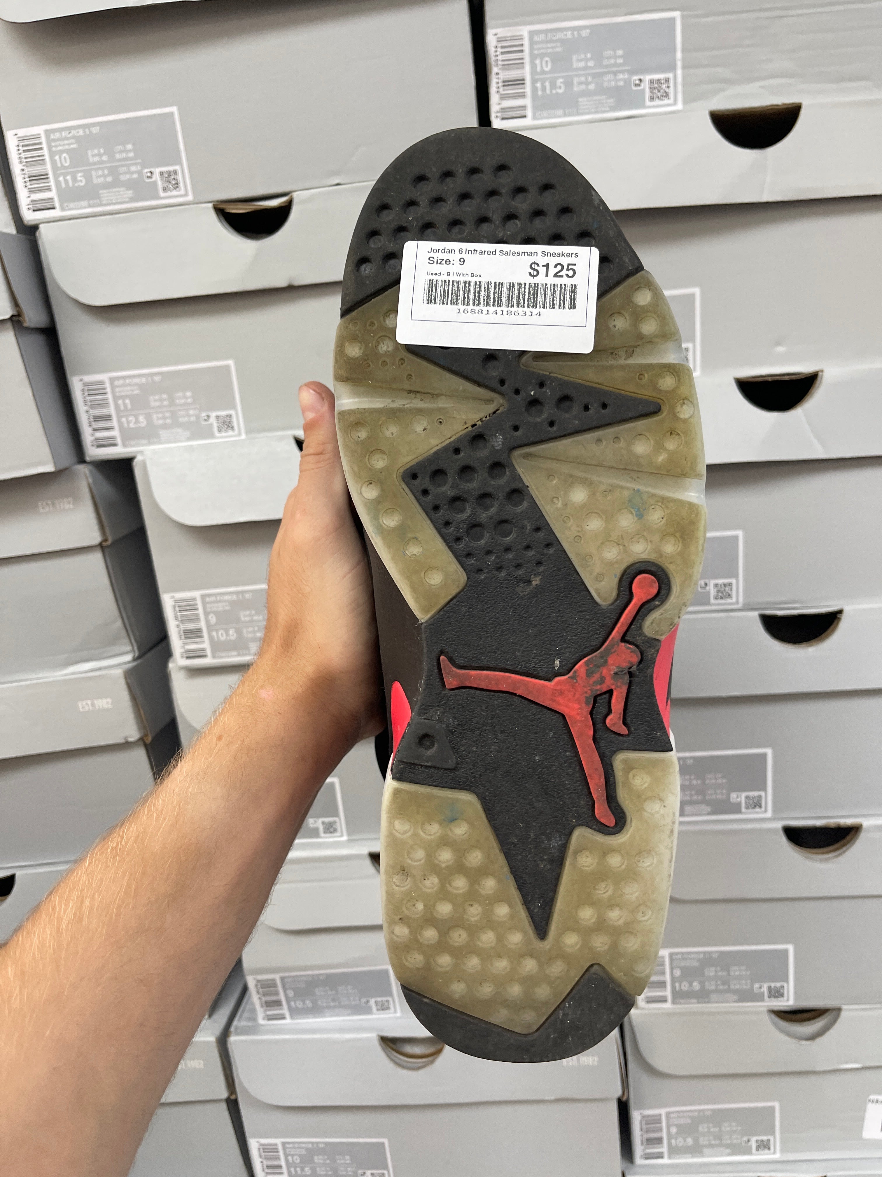 Jordan 6 Infrared Salesman Sneakers