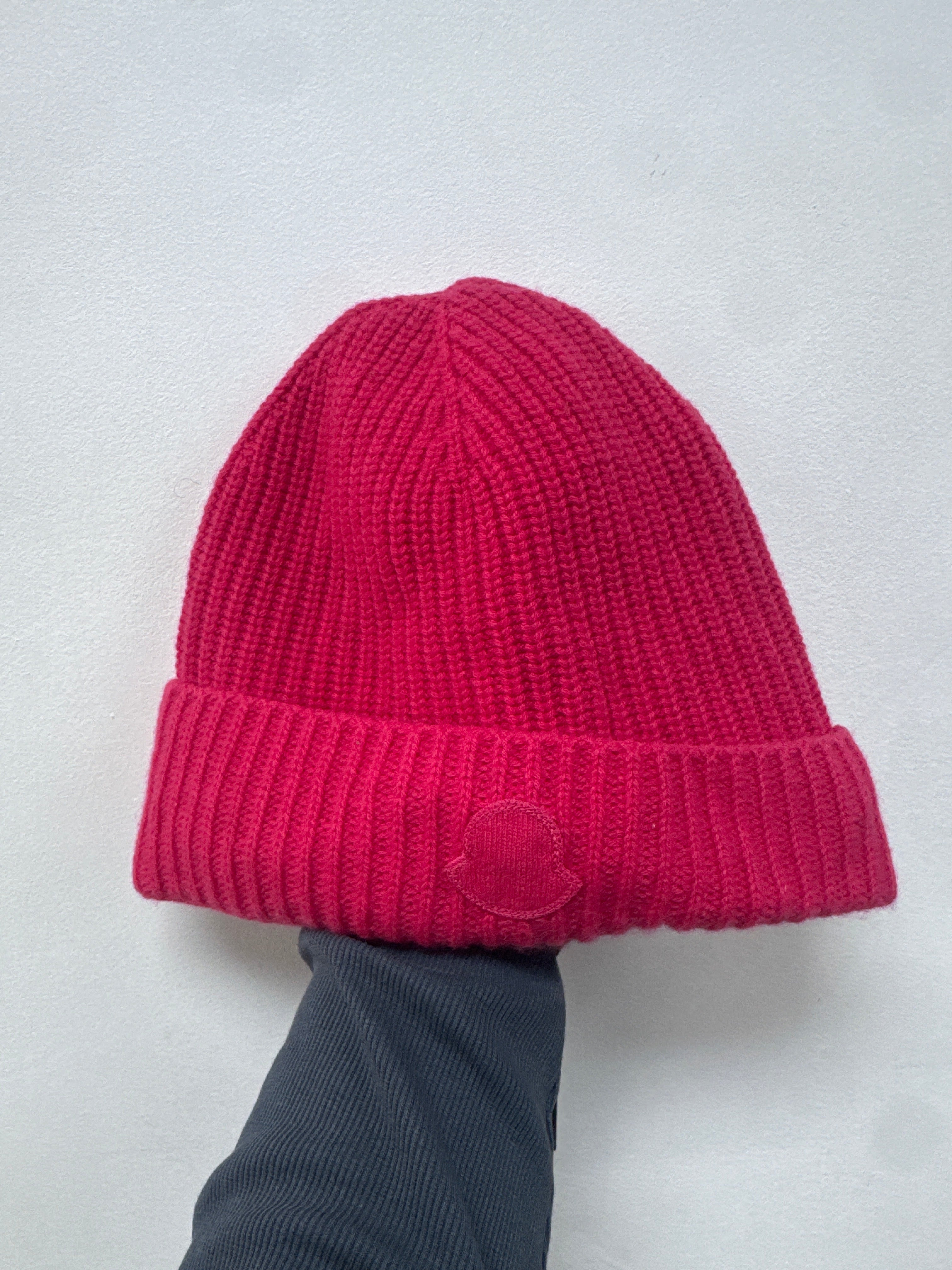 Moncler Pink Tonal Beanie