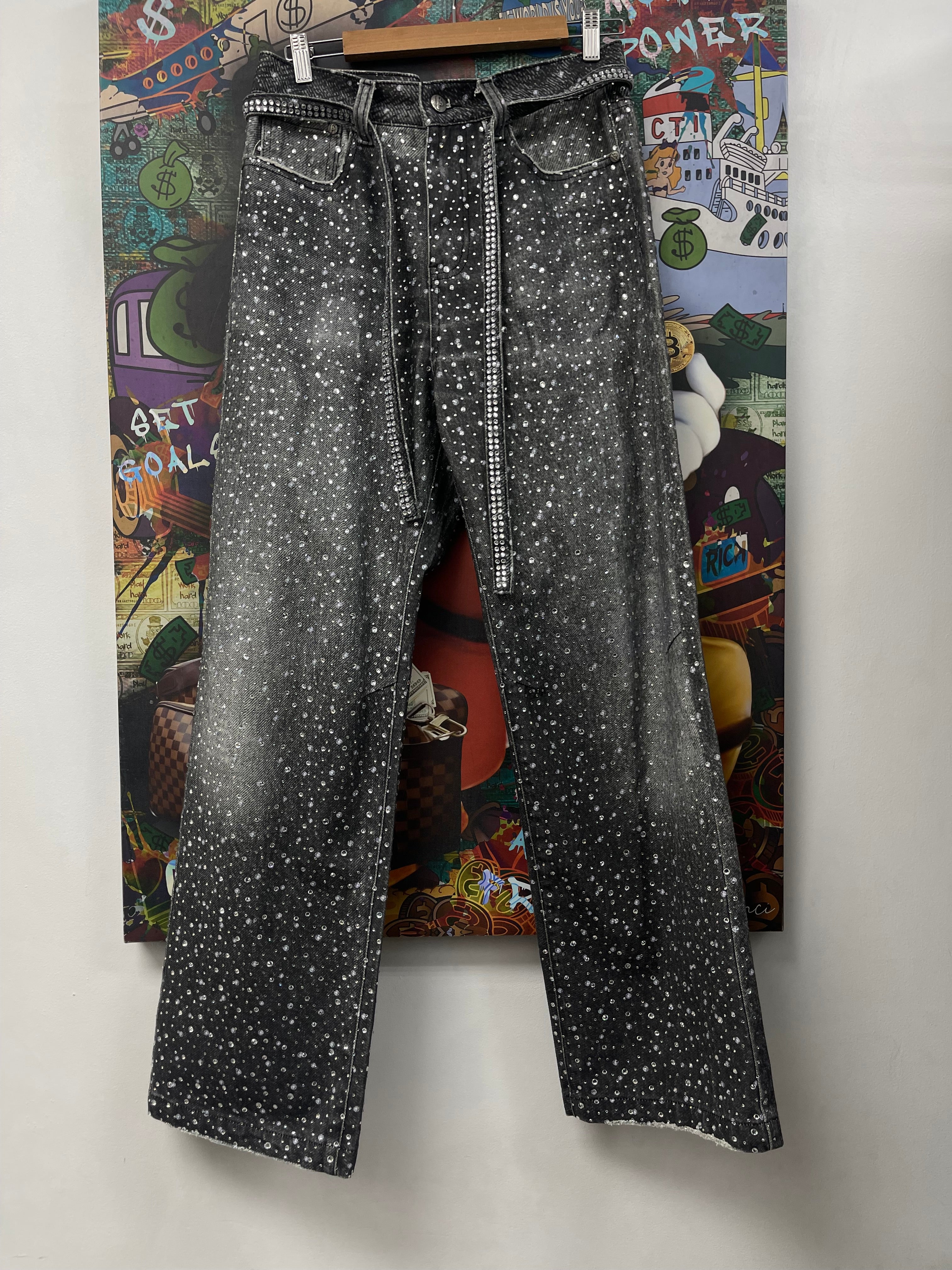 Birth Of A Royal Child Grey Diamond Boro Jeans
