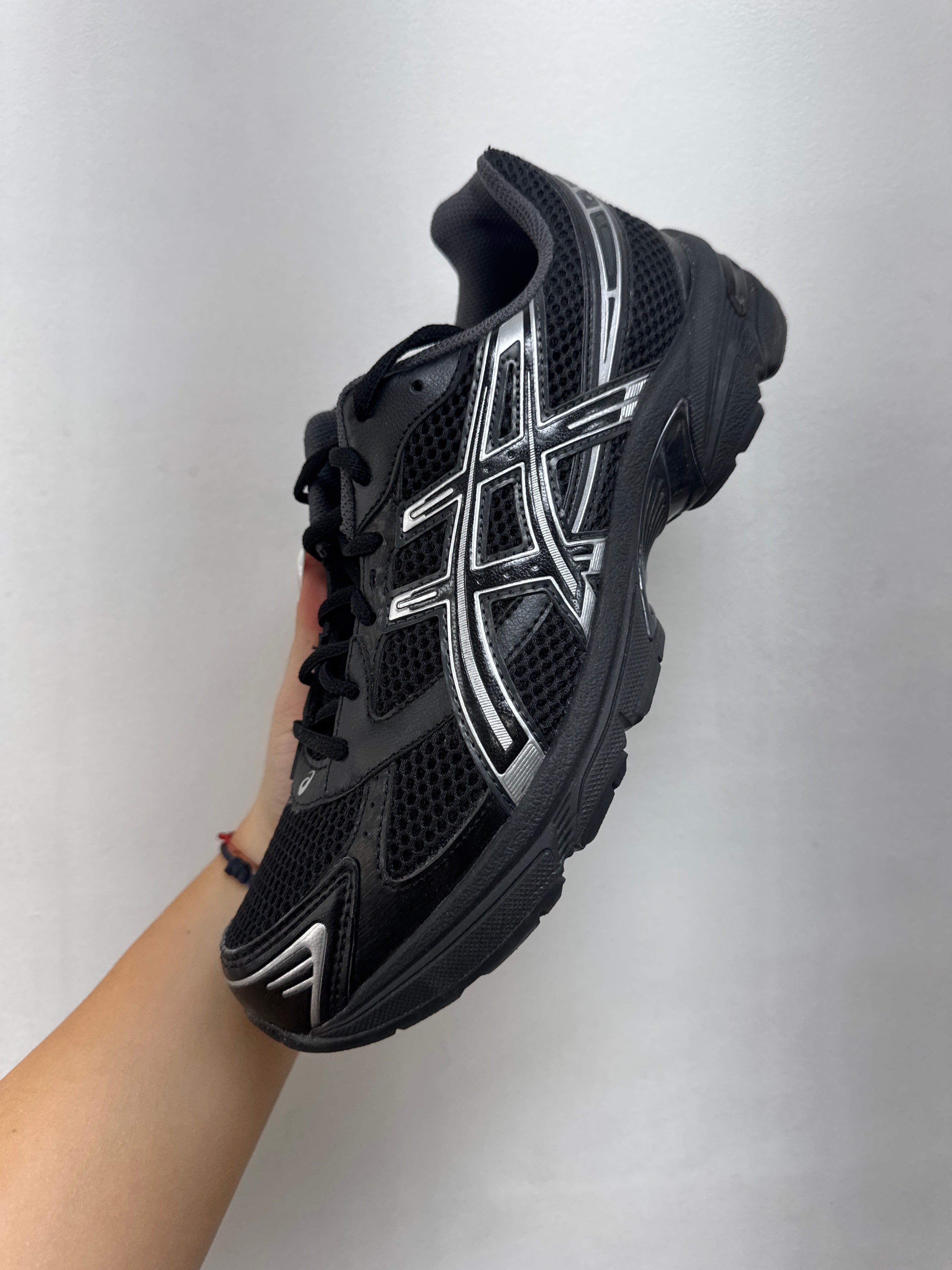 ASICS Black Pure Silver Gel-1130 Sneakers