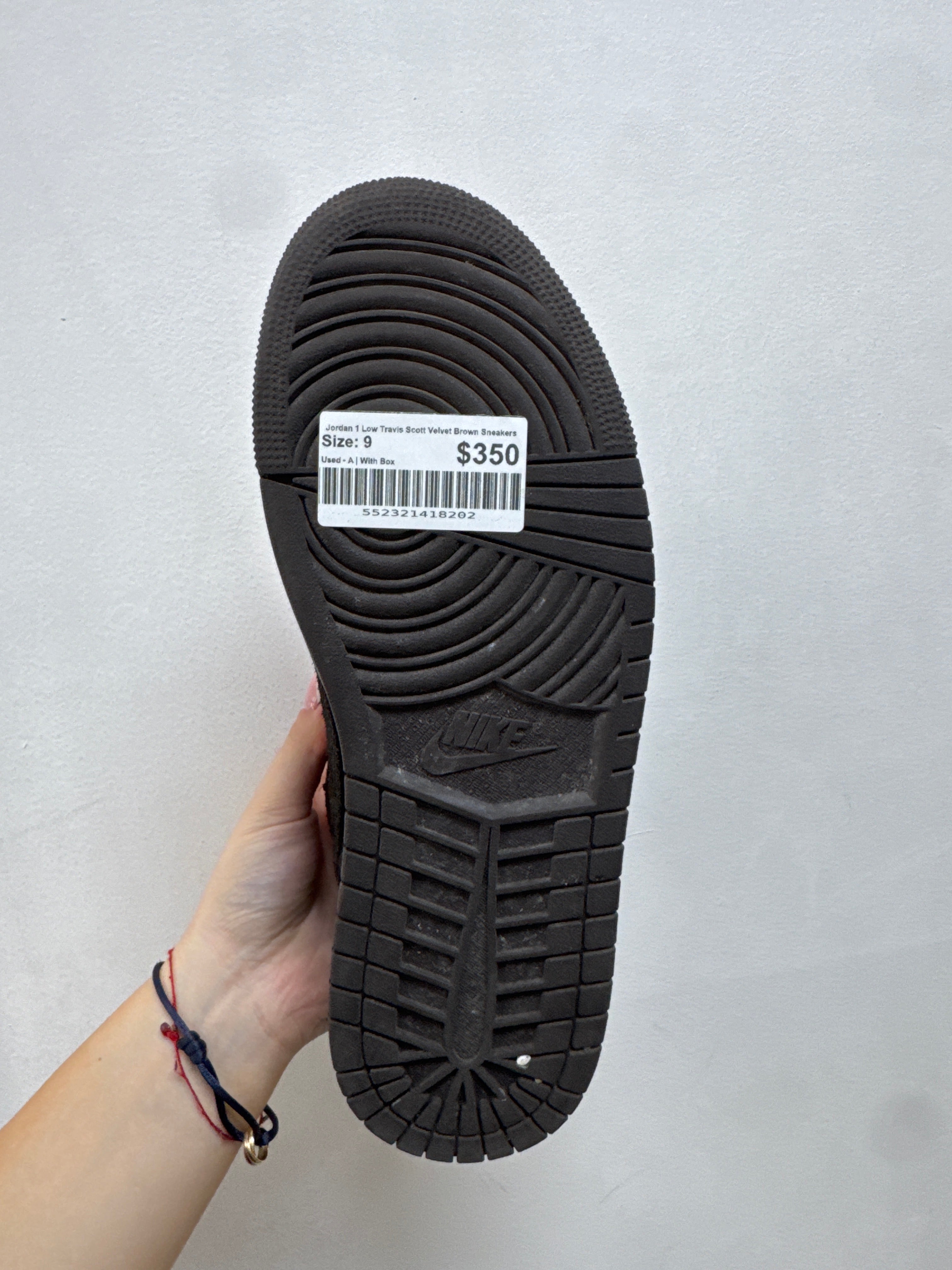 Jordan 1 Low Travis Scott Velvet Brown Sneakers