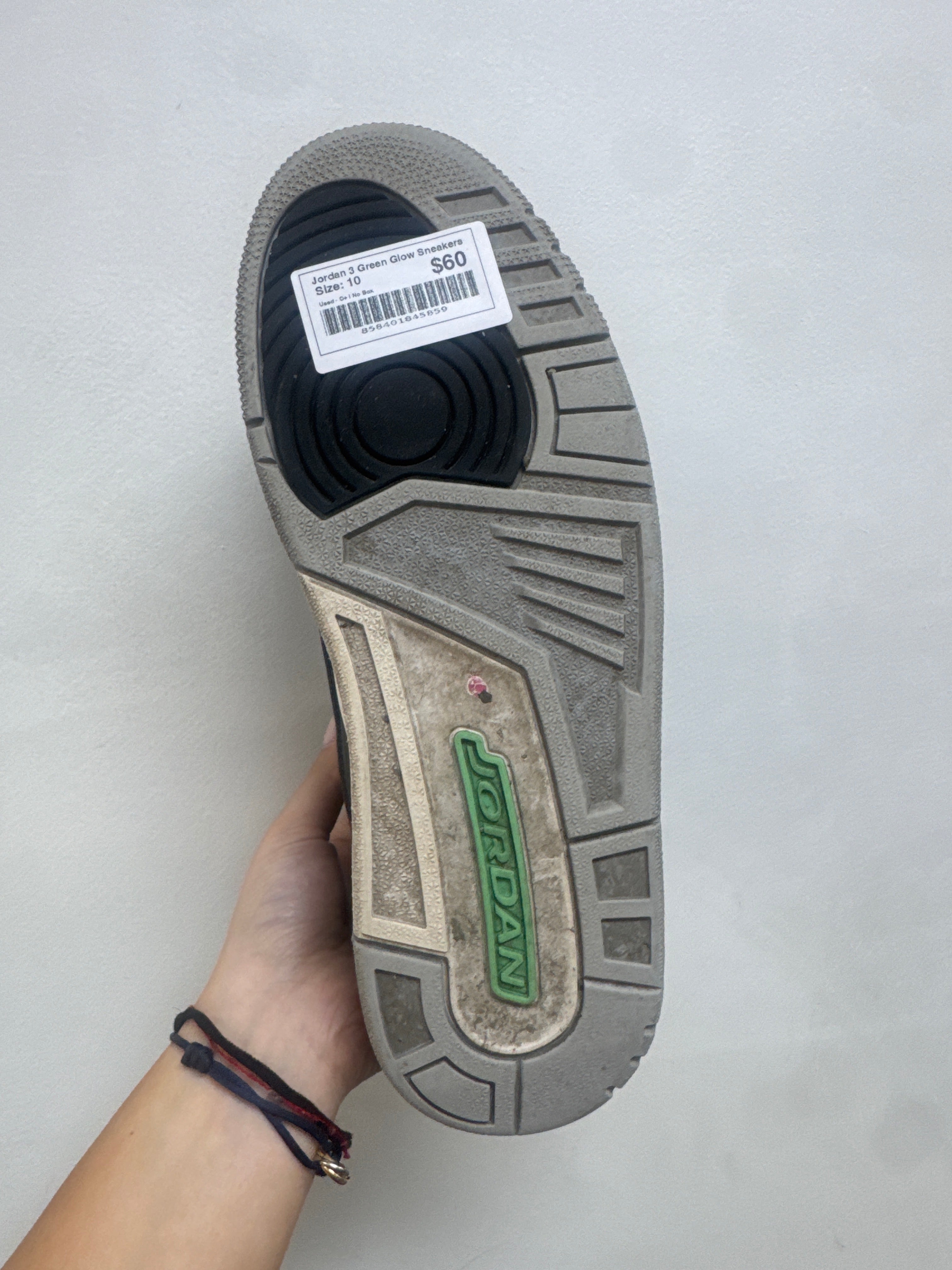 Jordan 3 Green Glow Sneakers