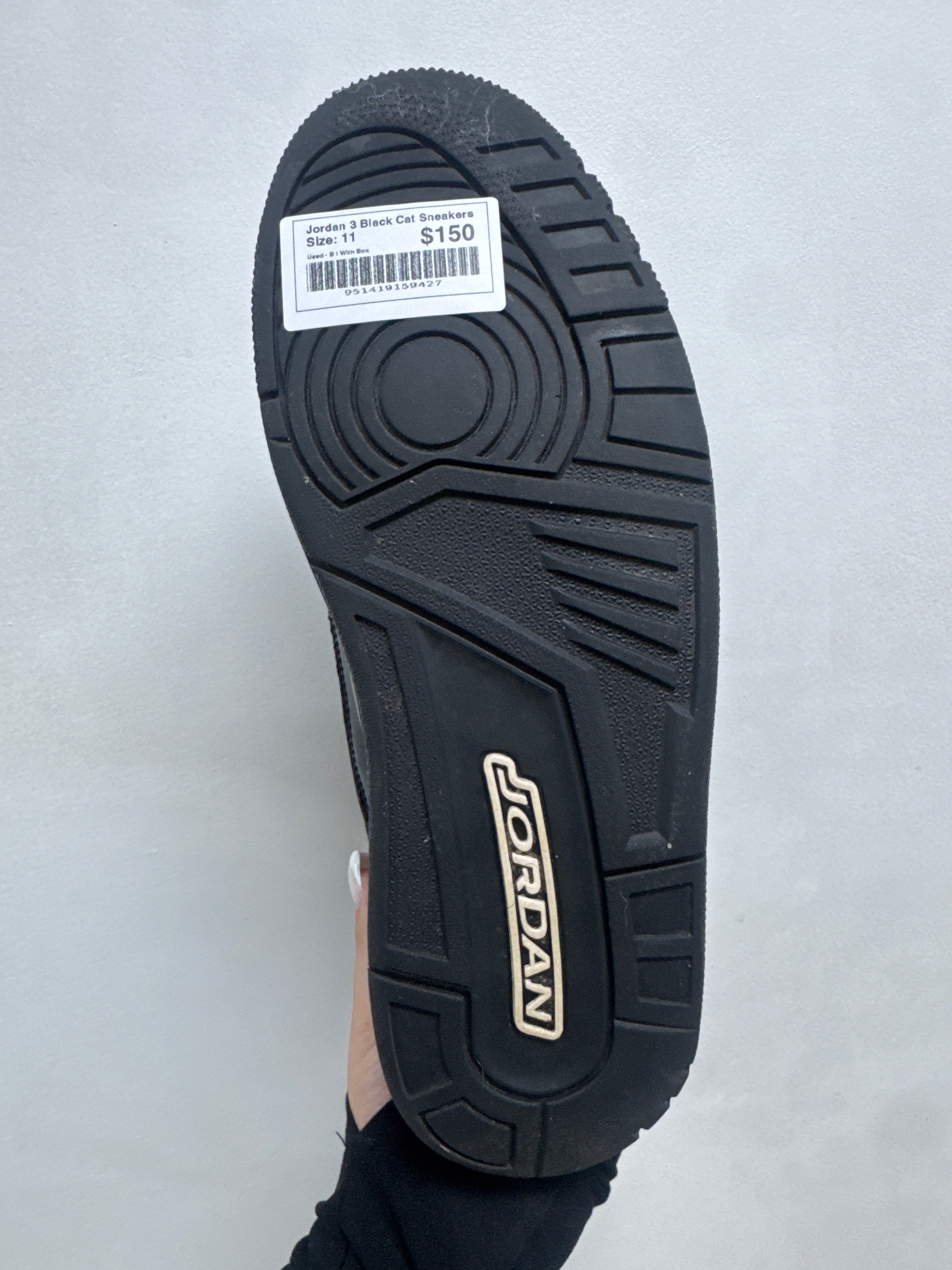 Jordan 3 Black Cat Sneakers