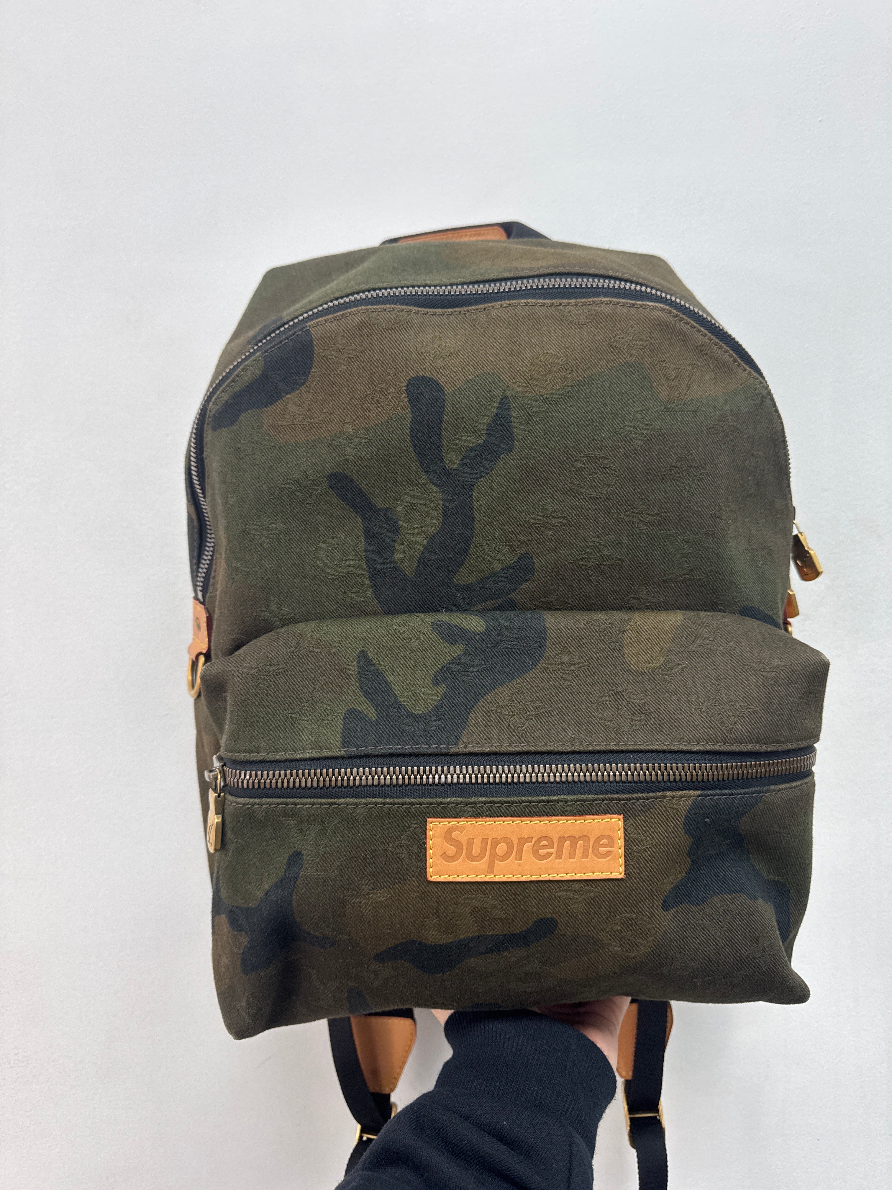 Louis Vuitton x Supreme Camo Backpack