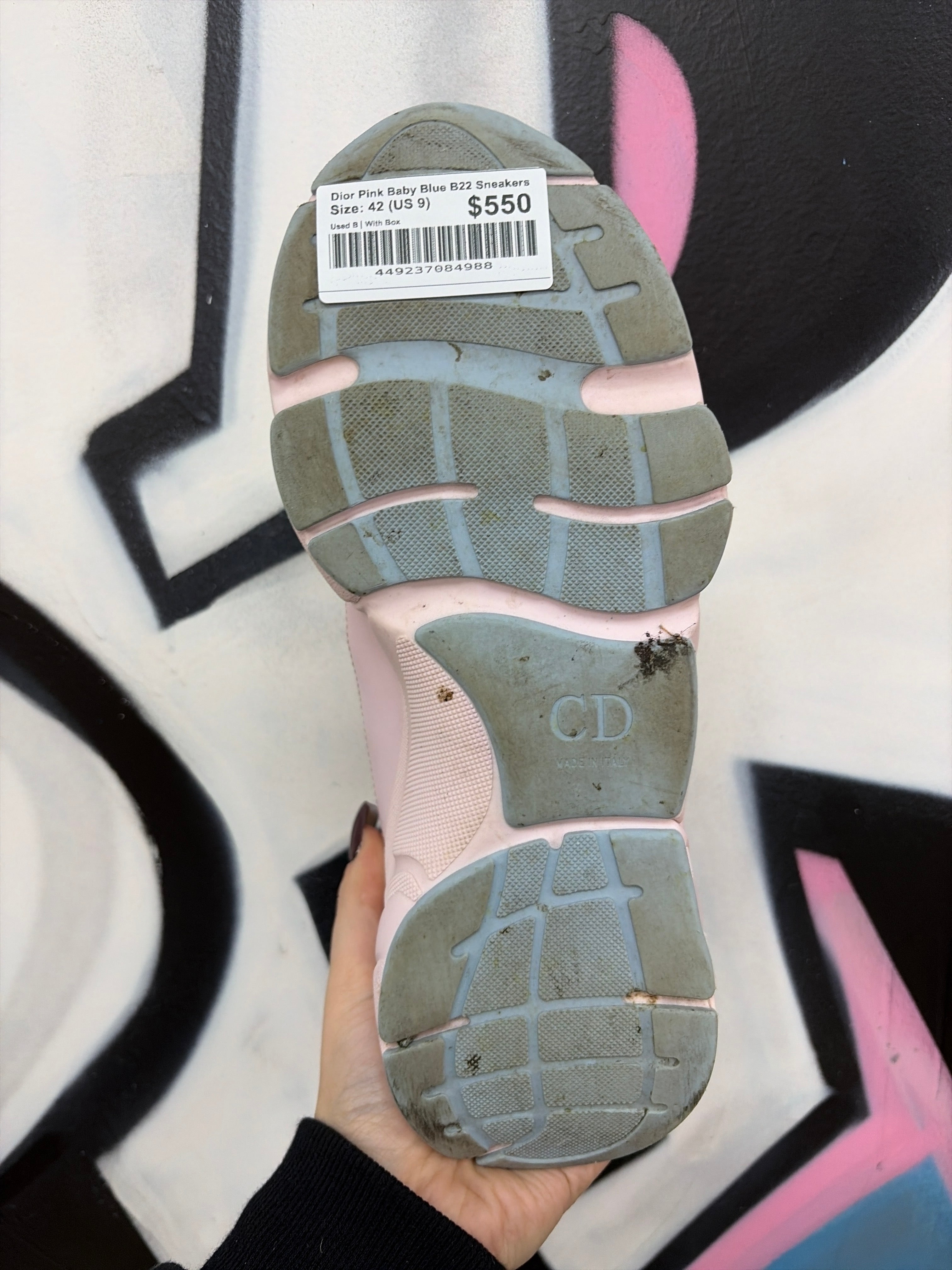 Dior Pink Baby Blue B22 Sneakers