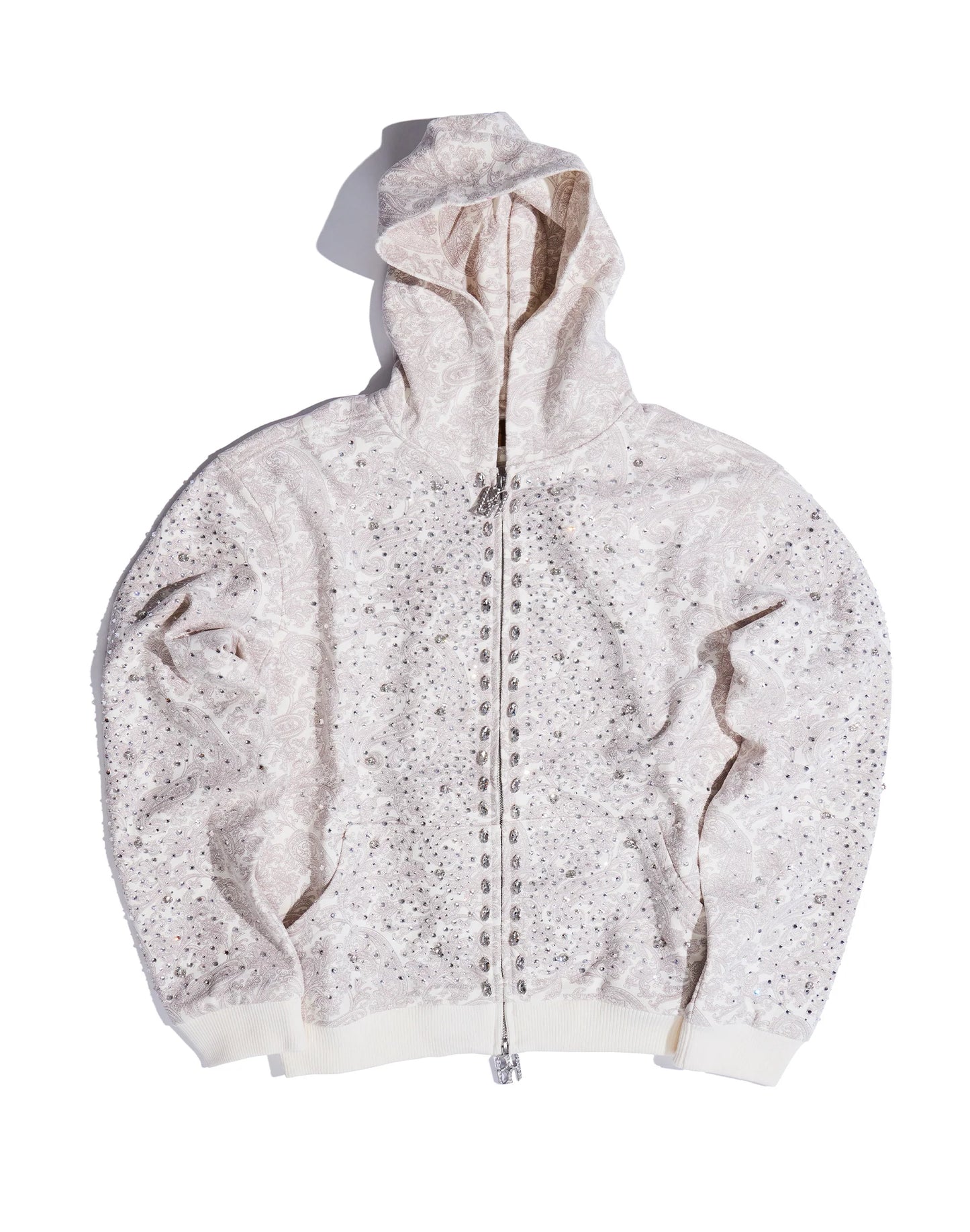 Birth Of Royal Child "Cashew Blossom Pearl" White Hoodie