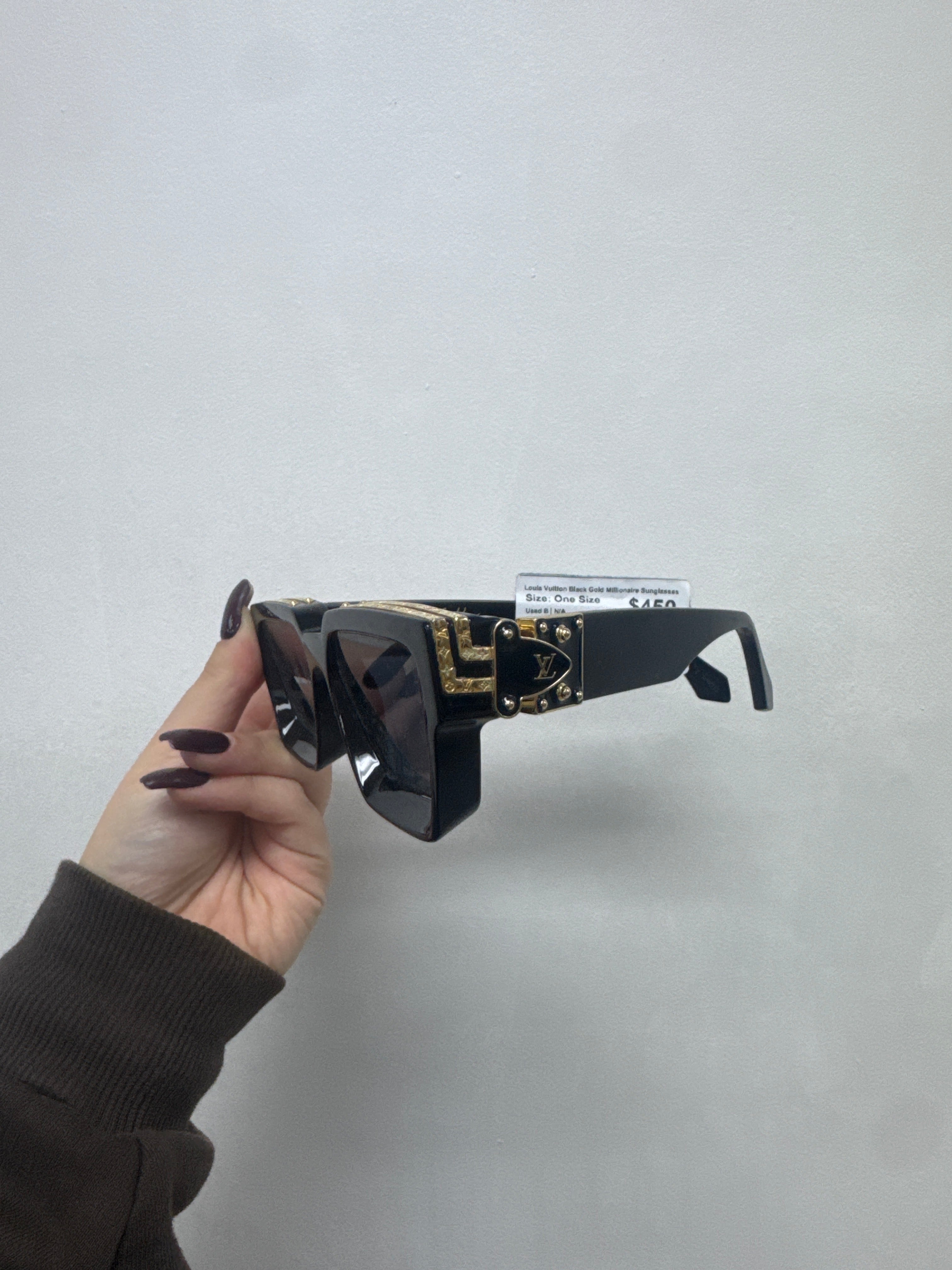 Louis Vuitton Black Gold Millionaire Sunglasses