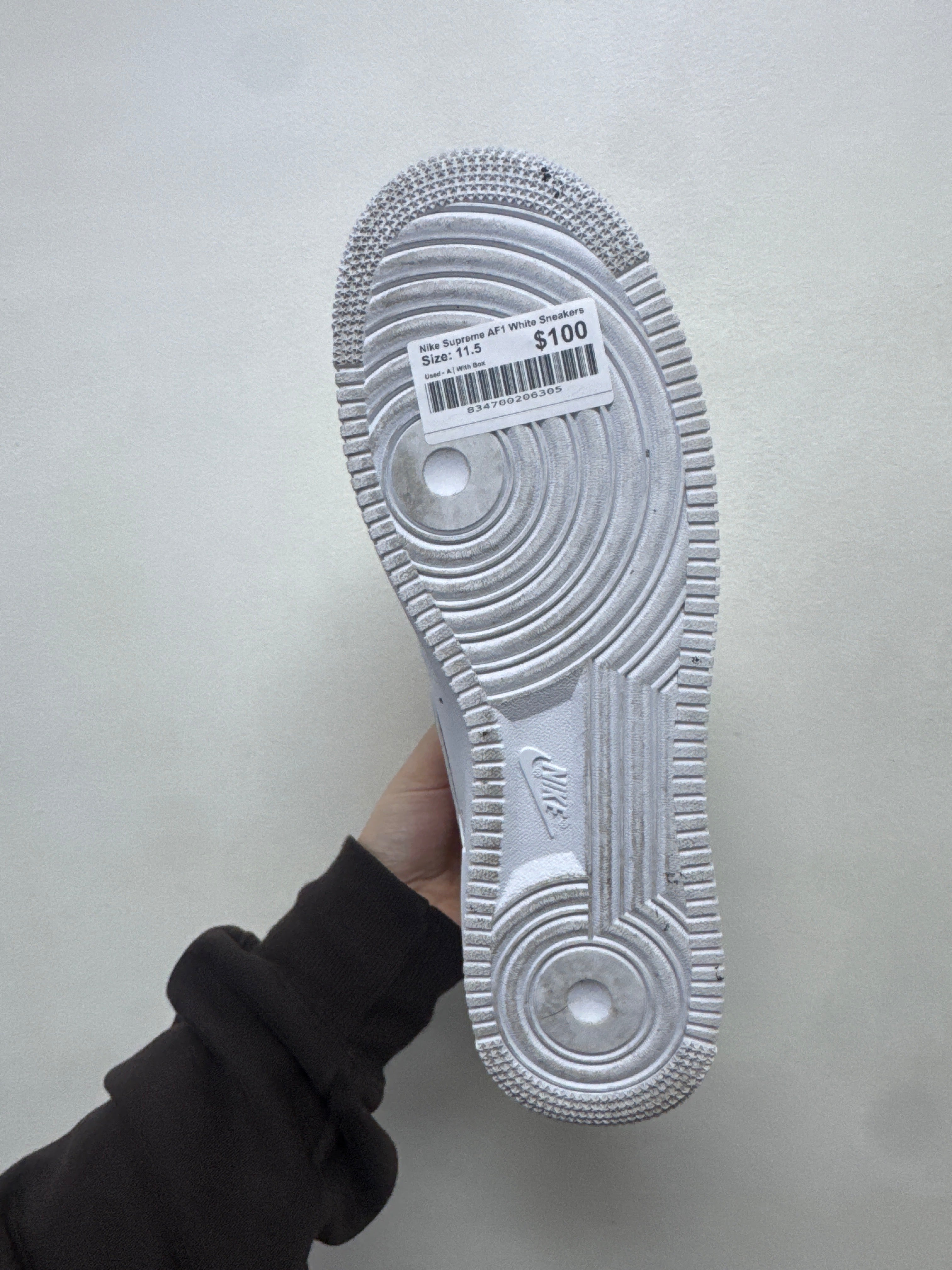 Nike Supreme AF1 White Sneakers