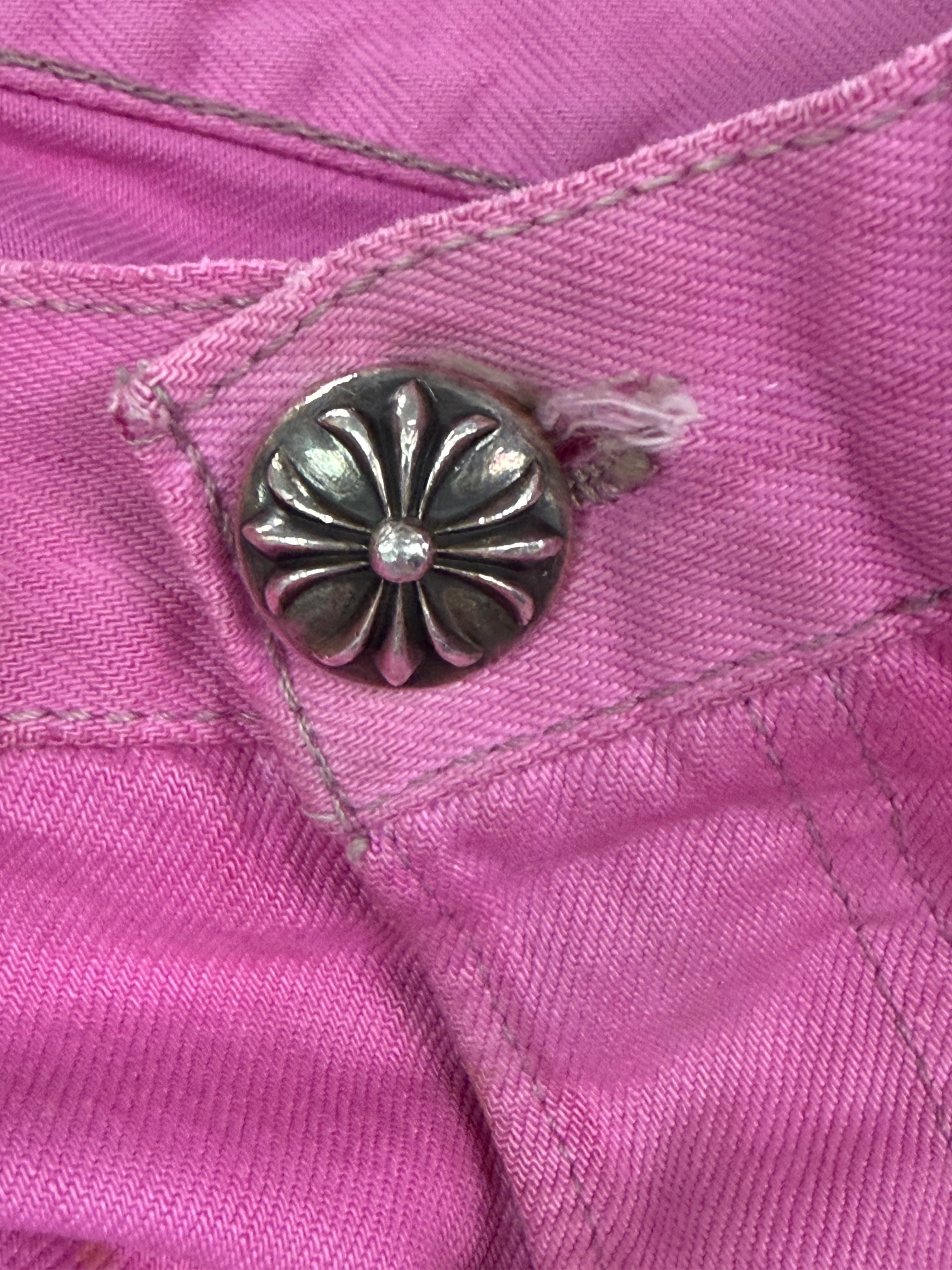 Chrome Hearts Pink Sex Records Levi's 501 Jeans