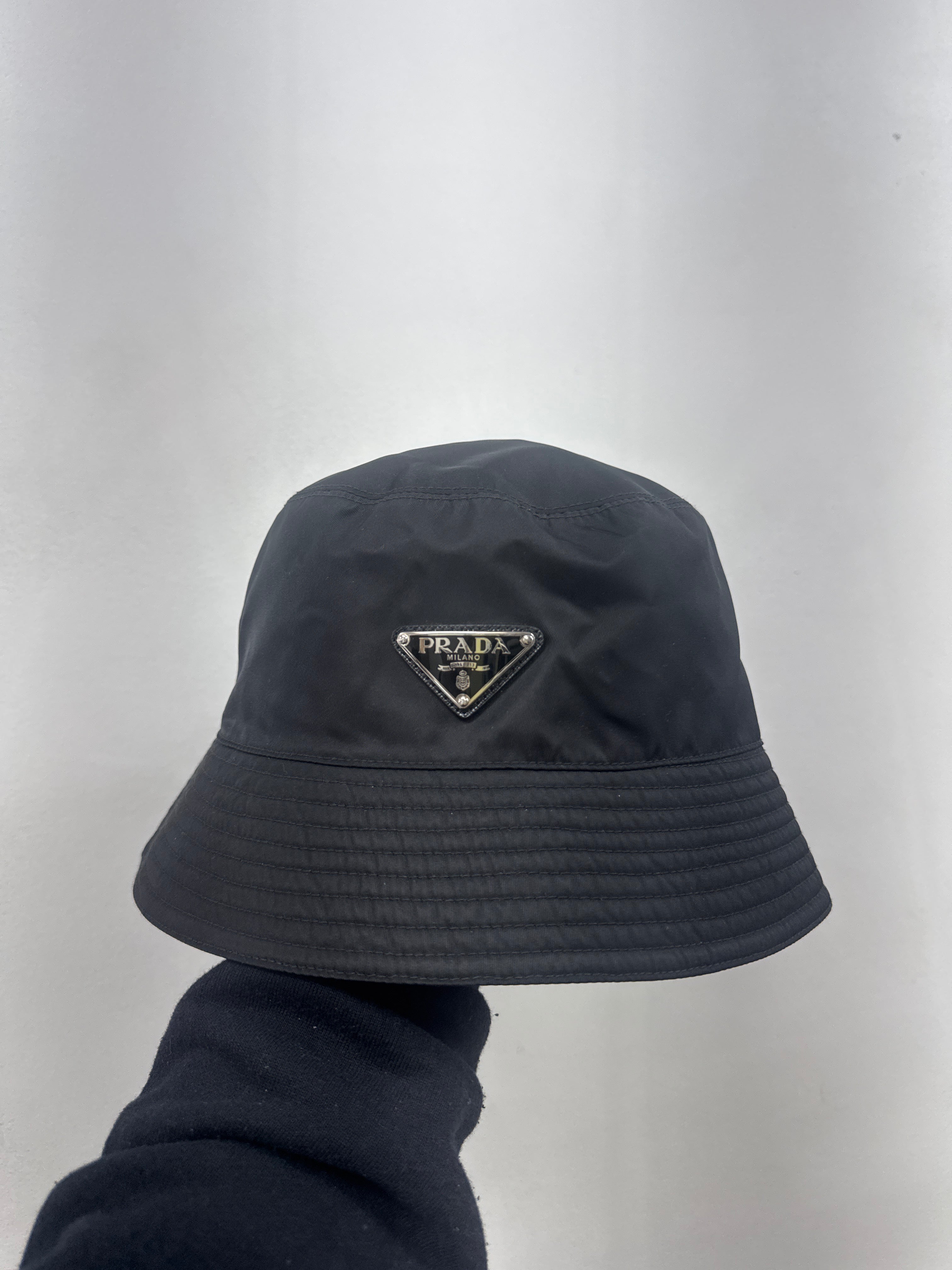 Prada Black Re-Nylon Bucket Hat