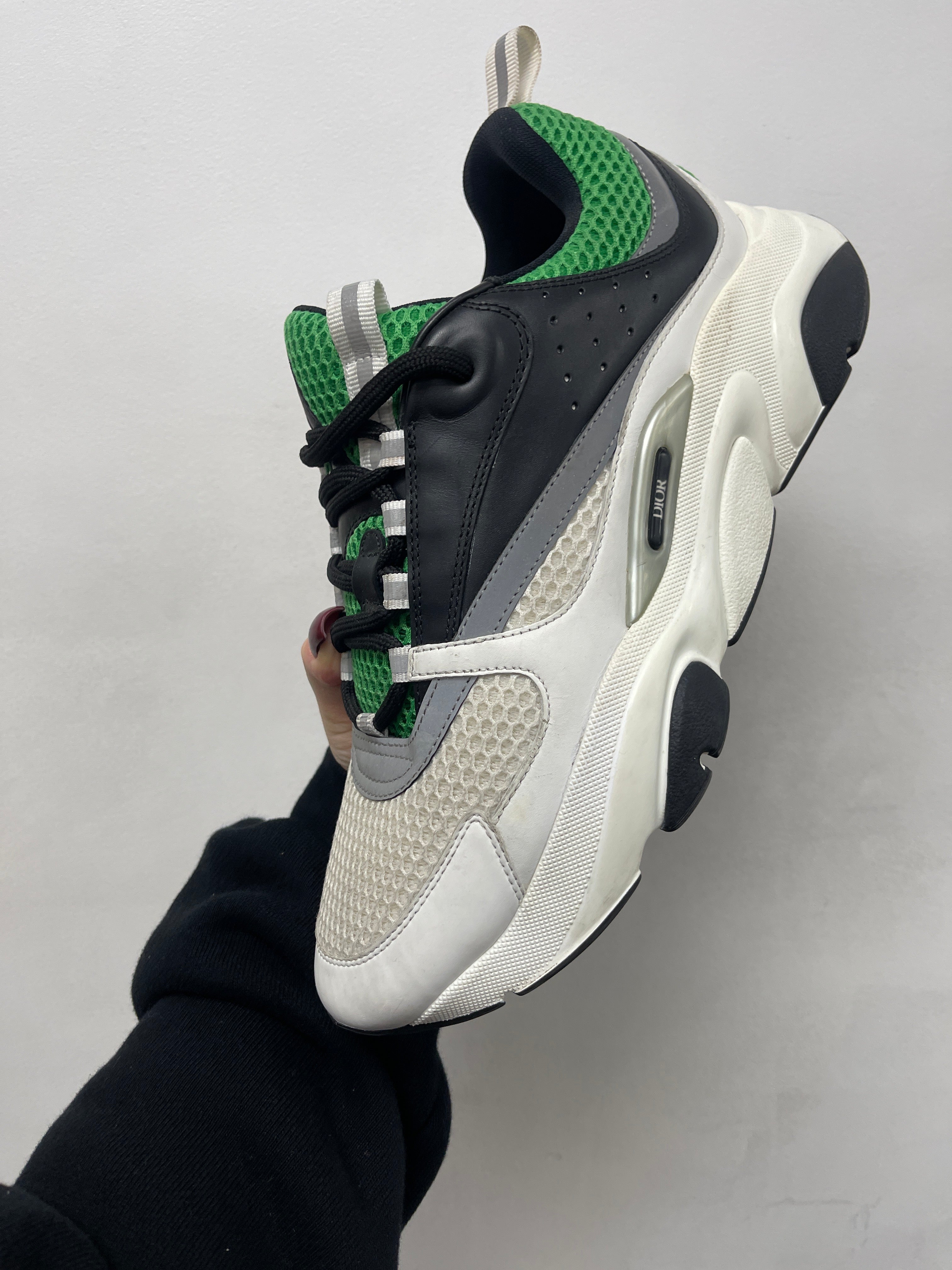 Dior B22 White Green Sneakers