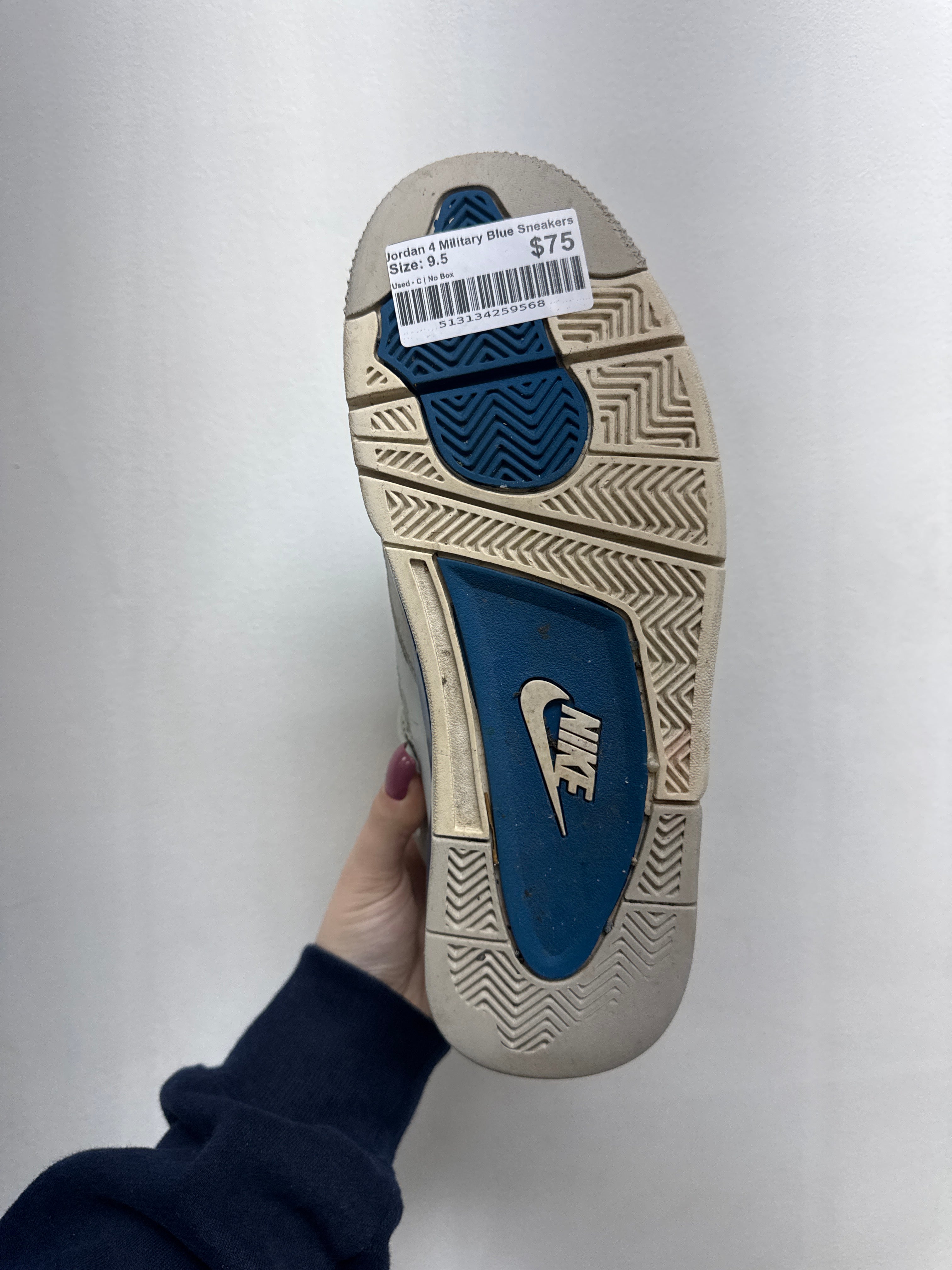 Jordan 4 Military Blue Sneakers