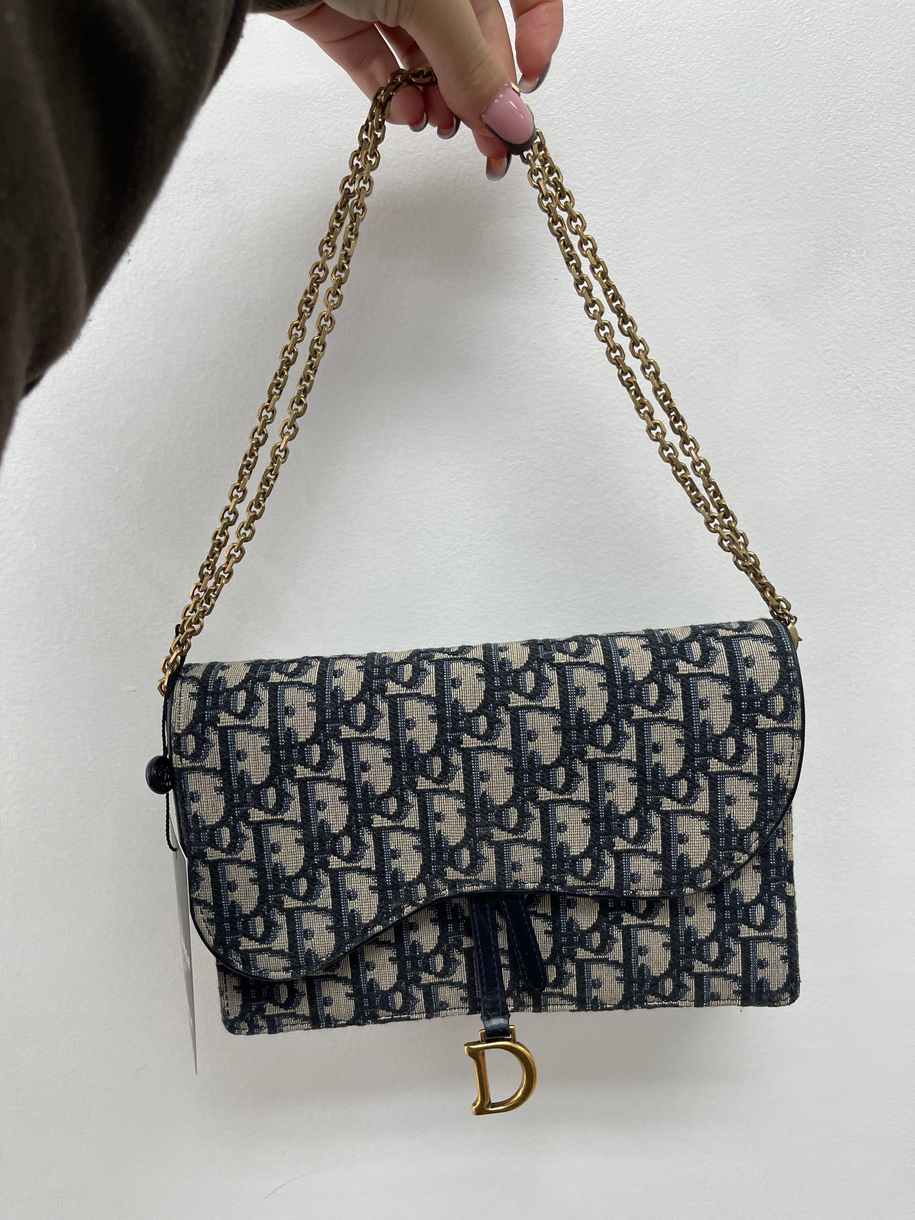 Dior Dior Oblique Saddle Pouch Bag