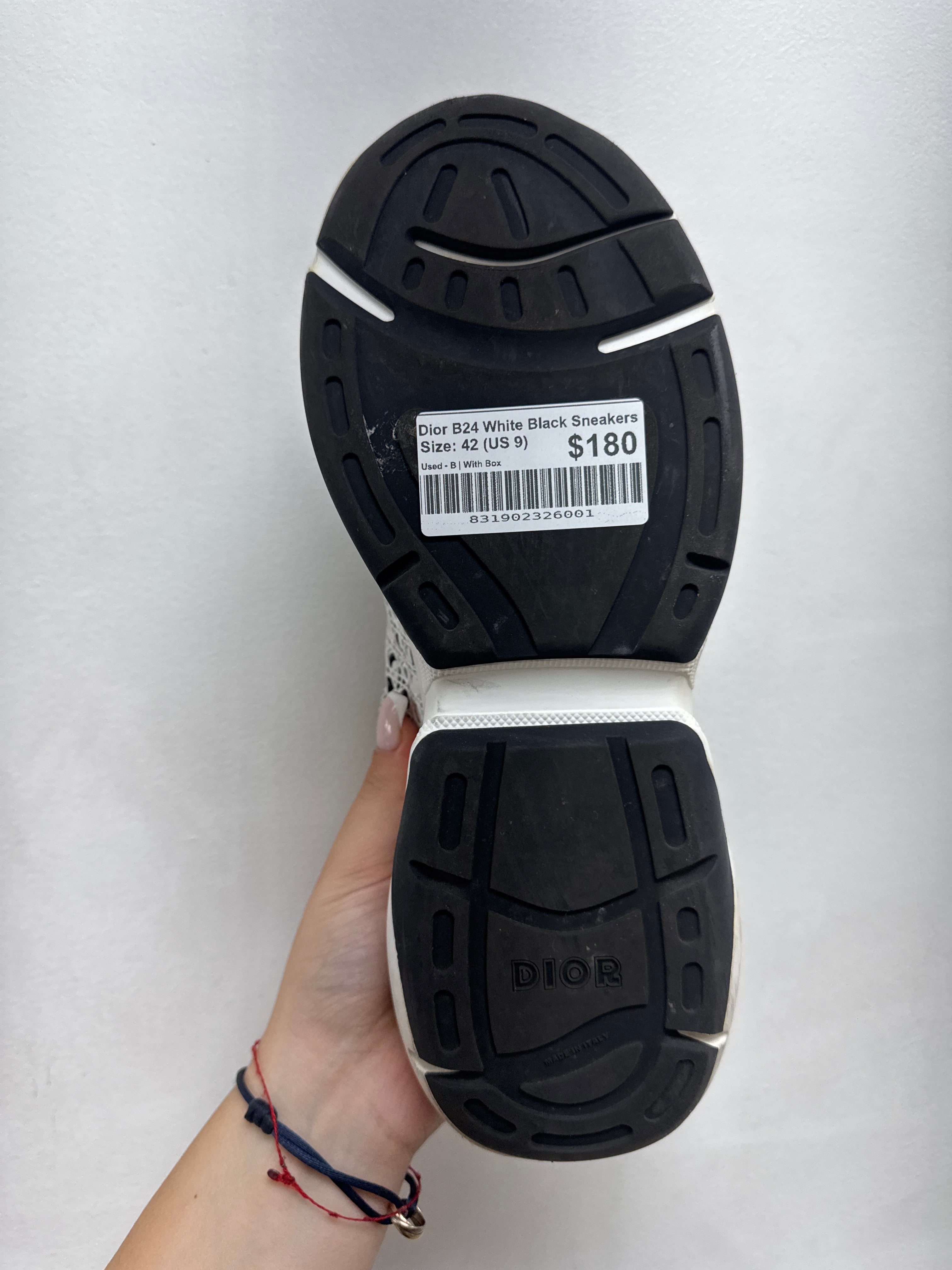 Dior B24 White Black Sneakers