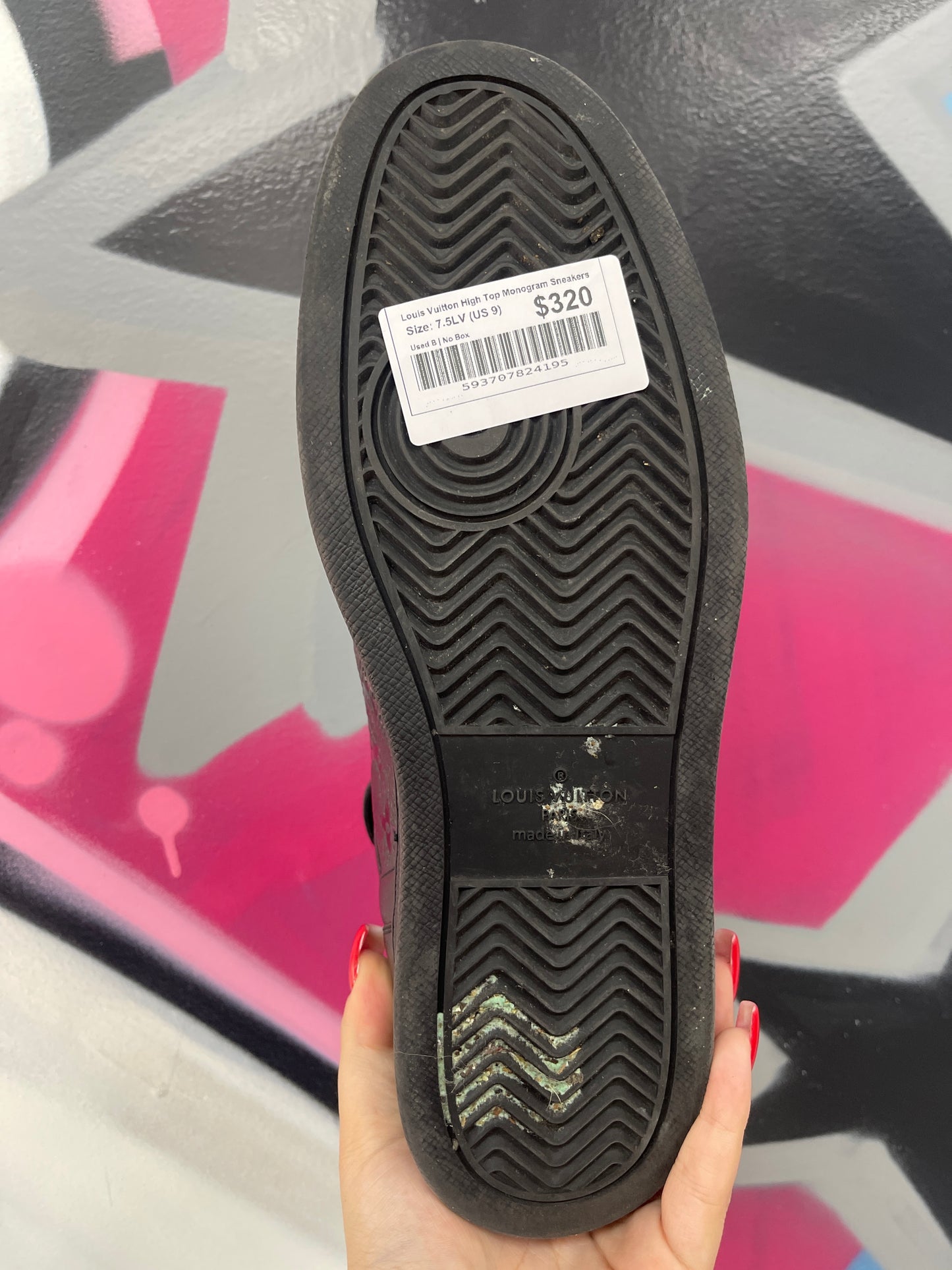 Louis Vuitton High Top Monogram Sneakers