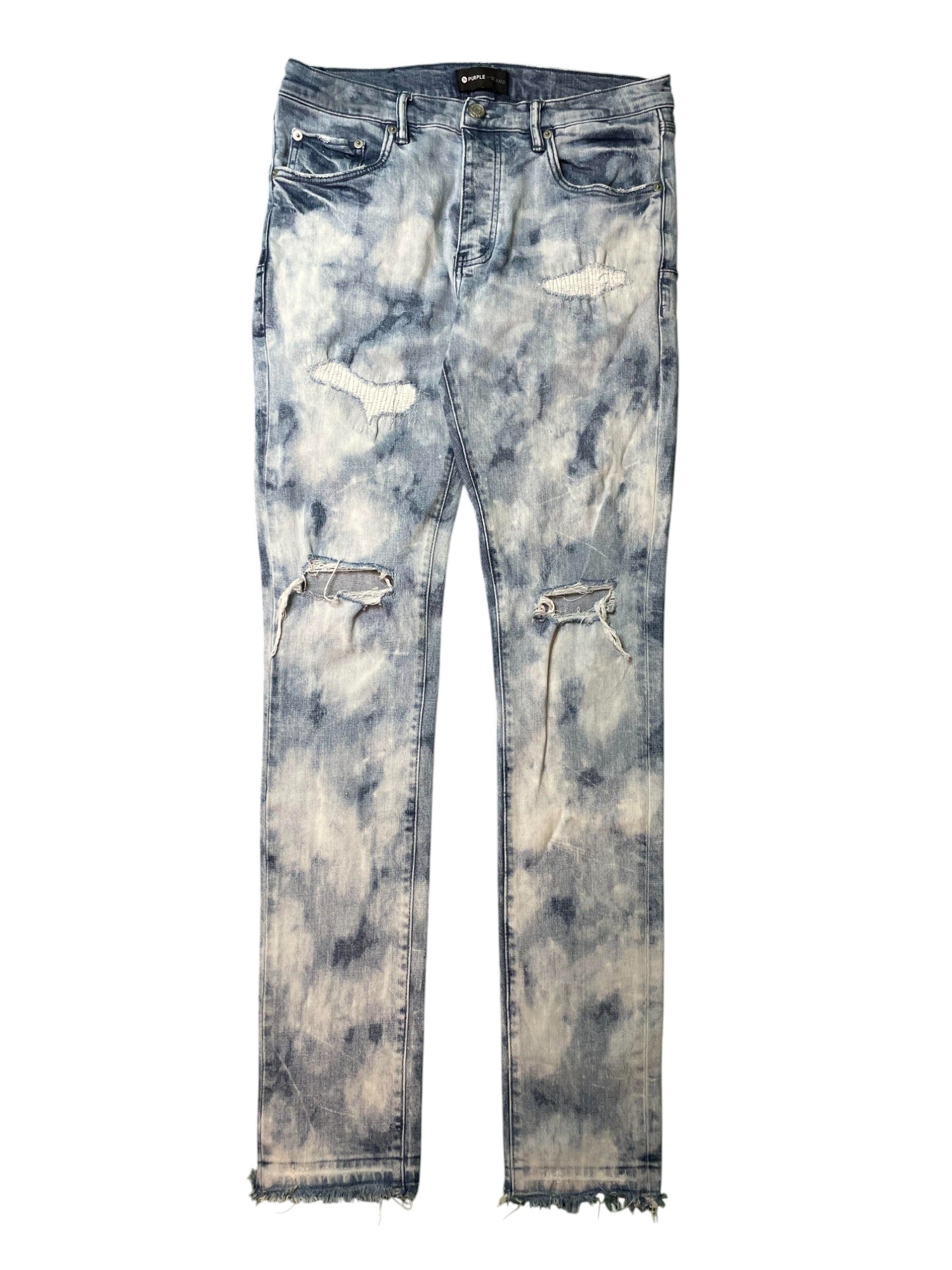 Purple Brand Distressed Light Wash Jeans