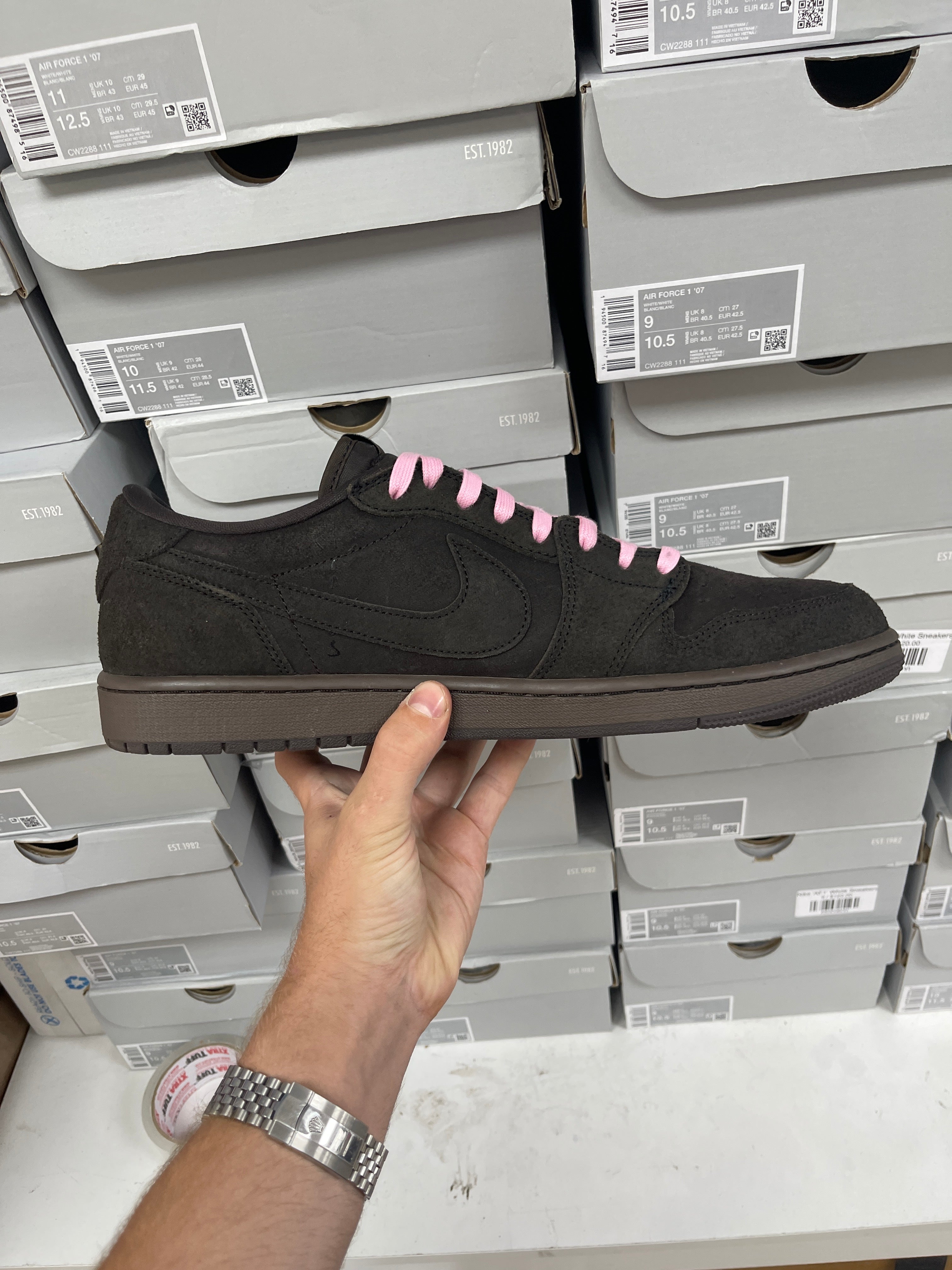 Jordan 1 Low Travis Scott Velvet Sneakers