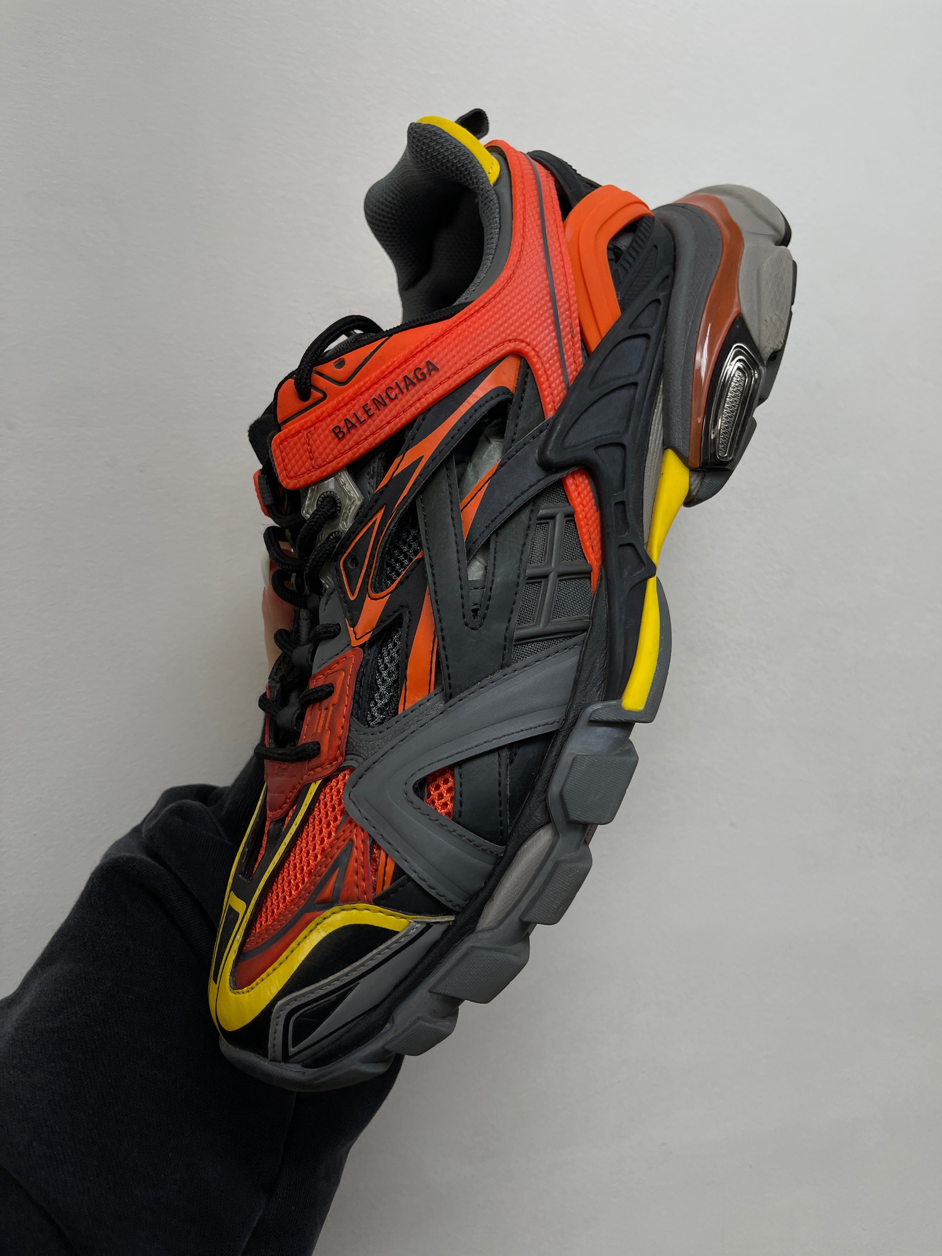 Balenciaga Orange Yellow Track 2 Sneakers