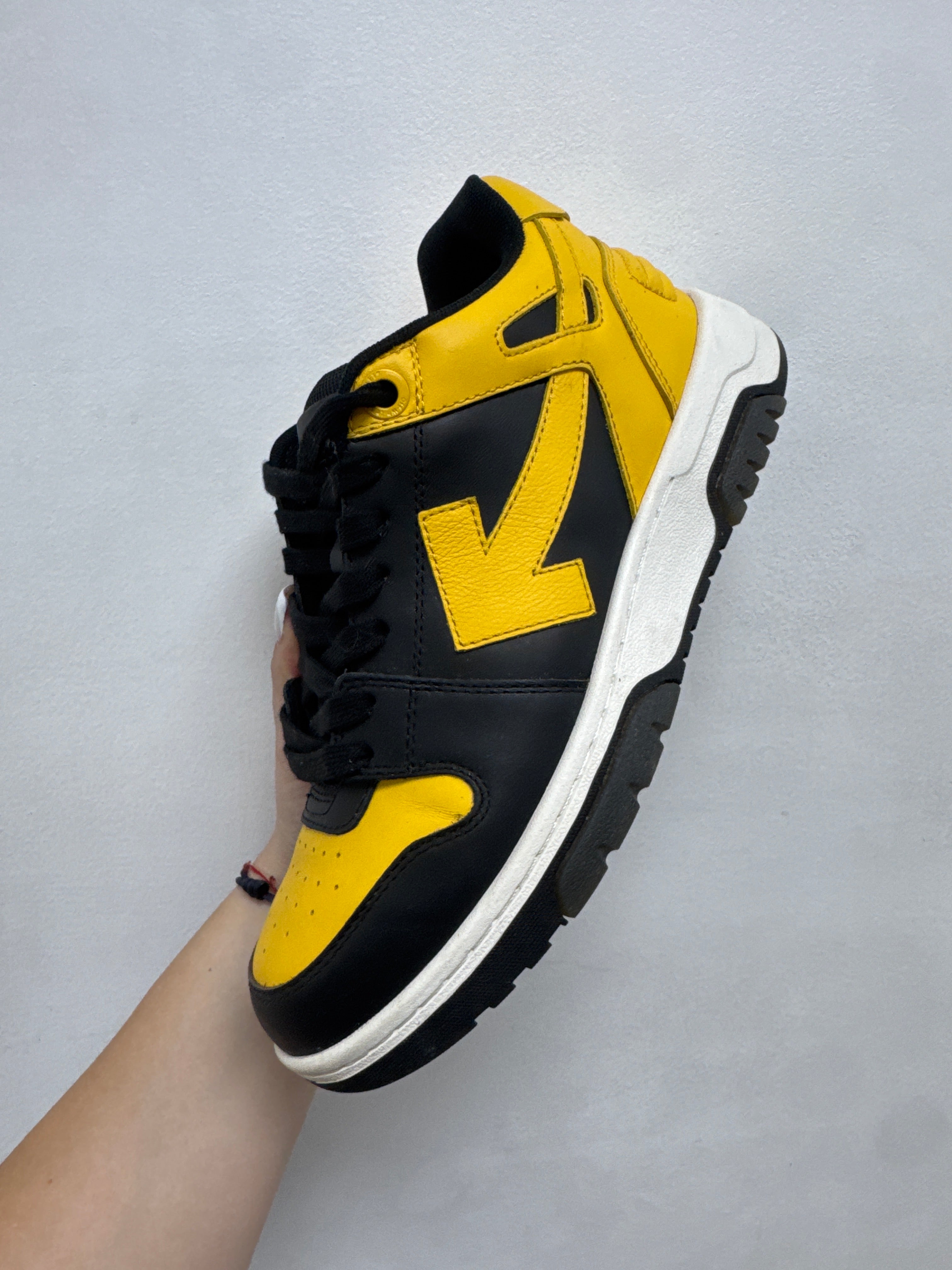 Off White Black Yellow Out Of Office Sneakers