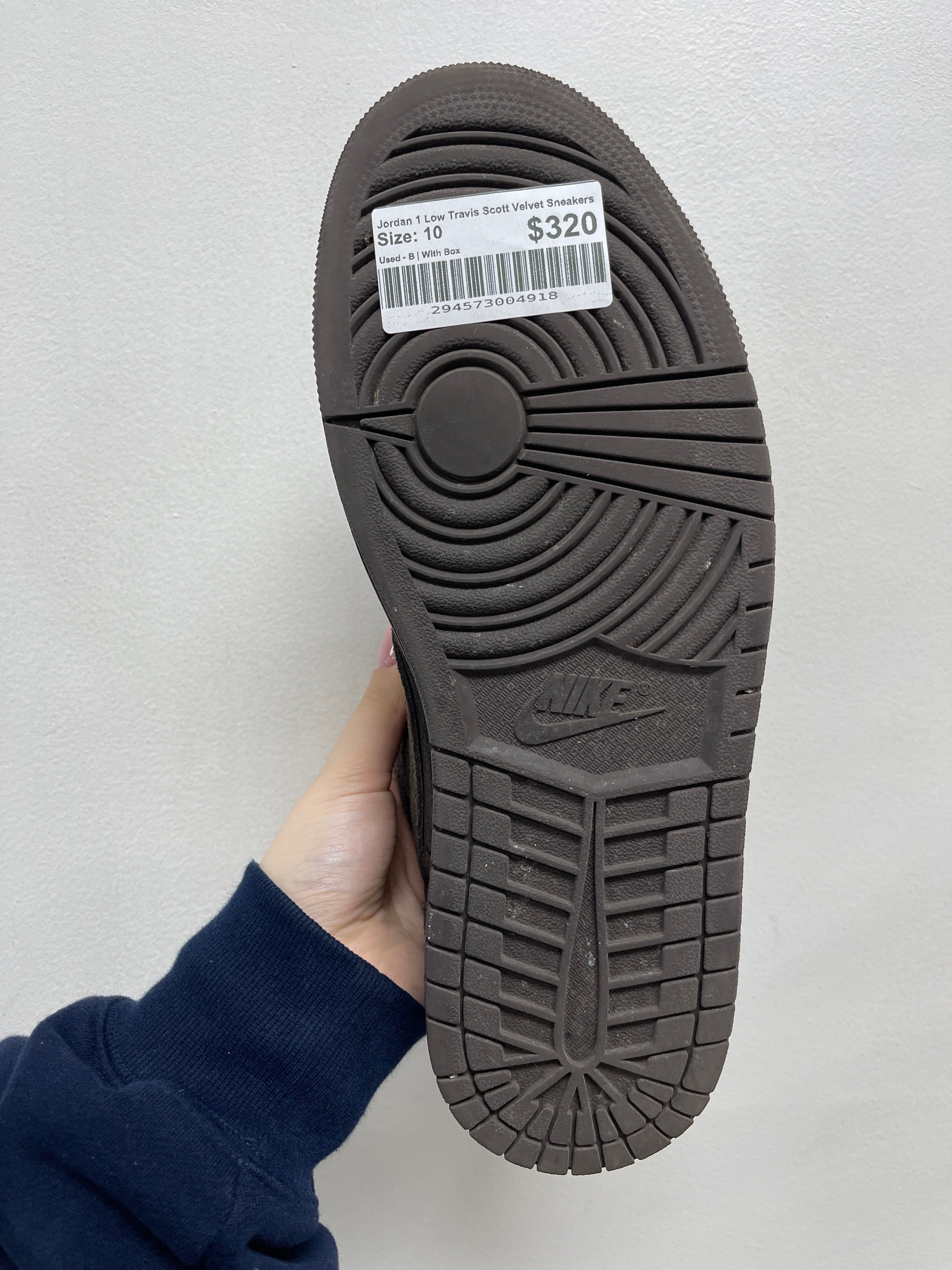 Jordan 1 Low Travis Scott Velvet Sneakers