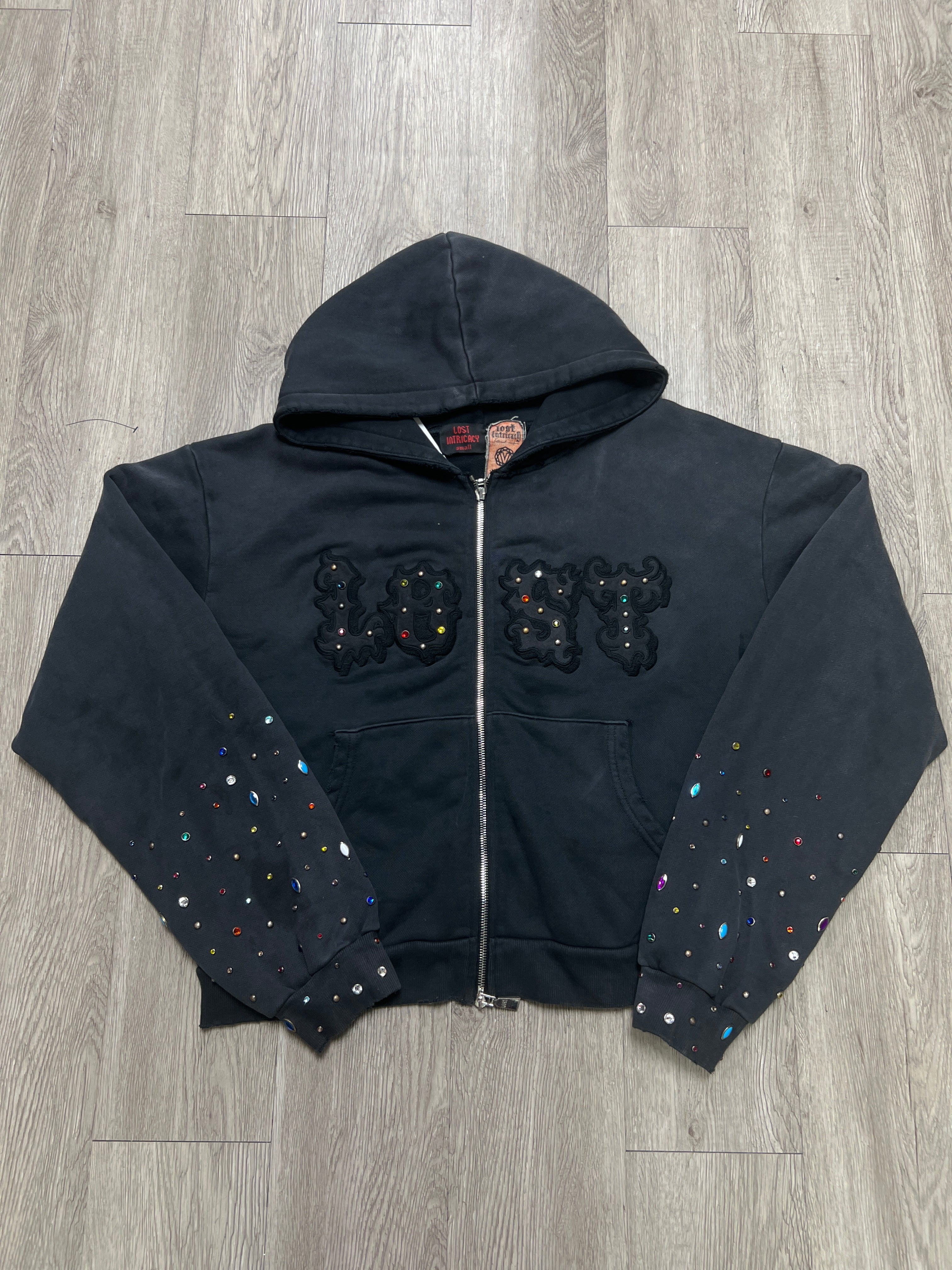 Lost Intricacy Black Wash Patch 2.0 Zip Up