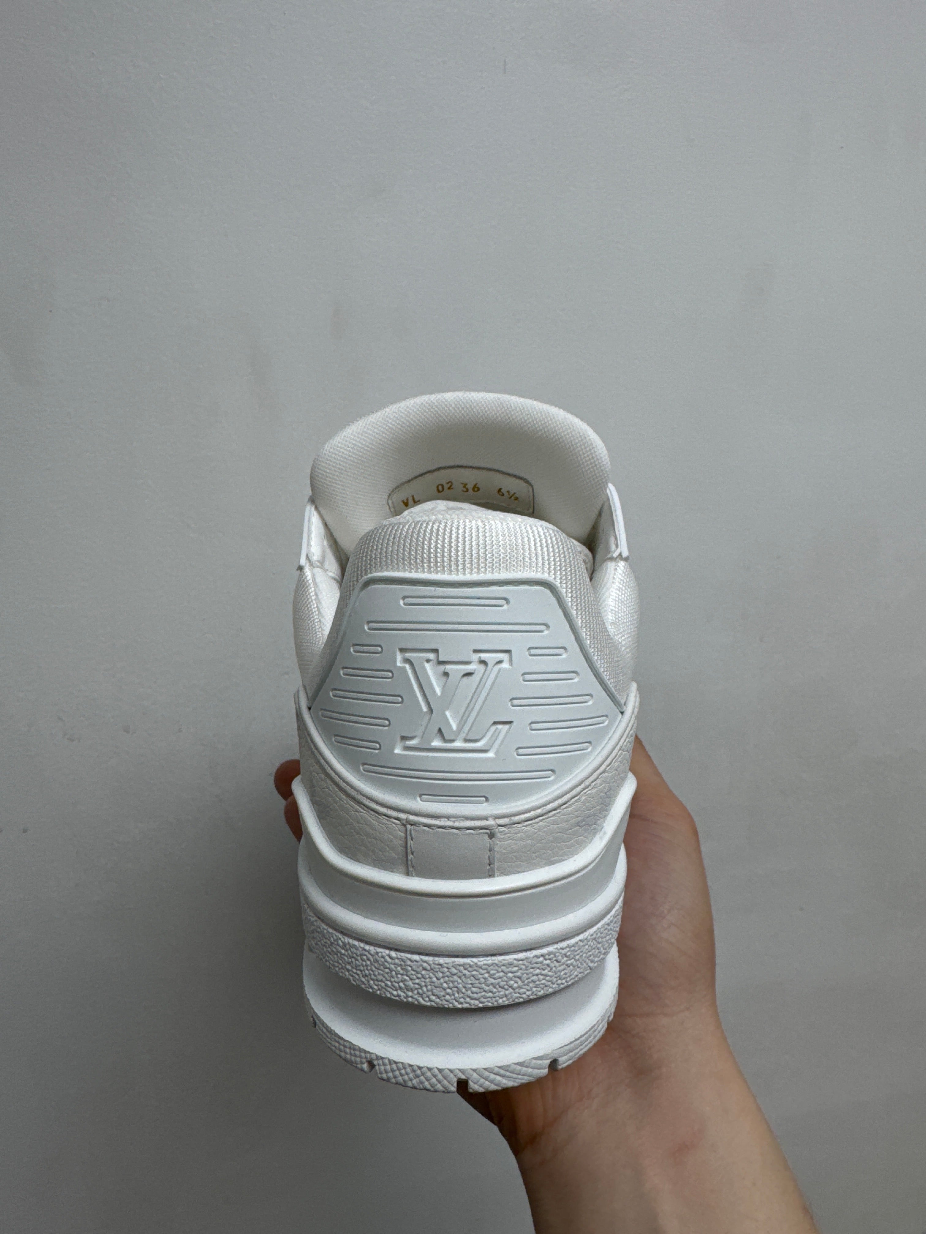 Louis Vuitton White Monogram Trainer Sneakers