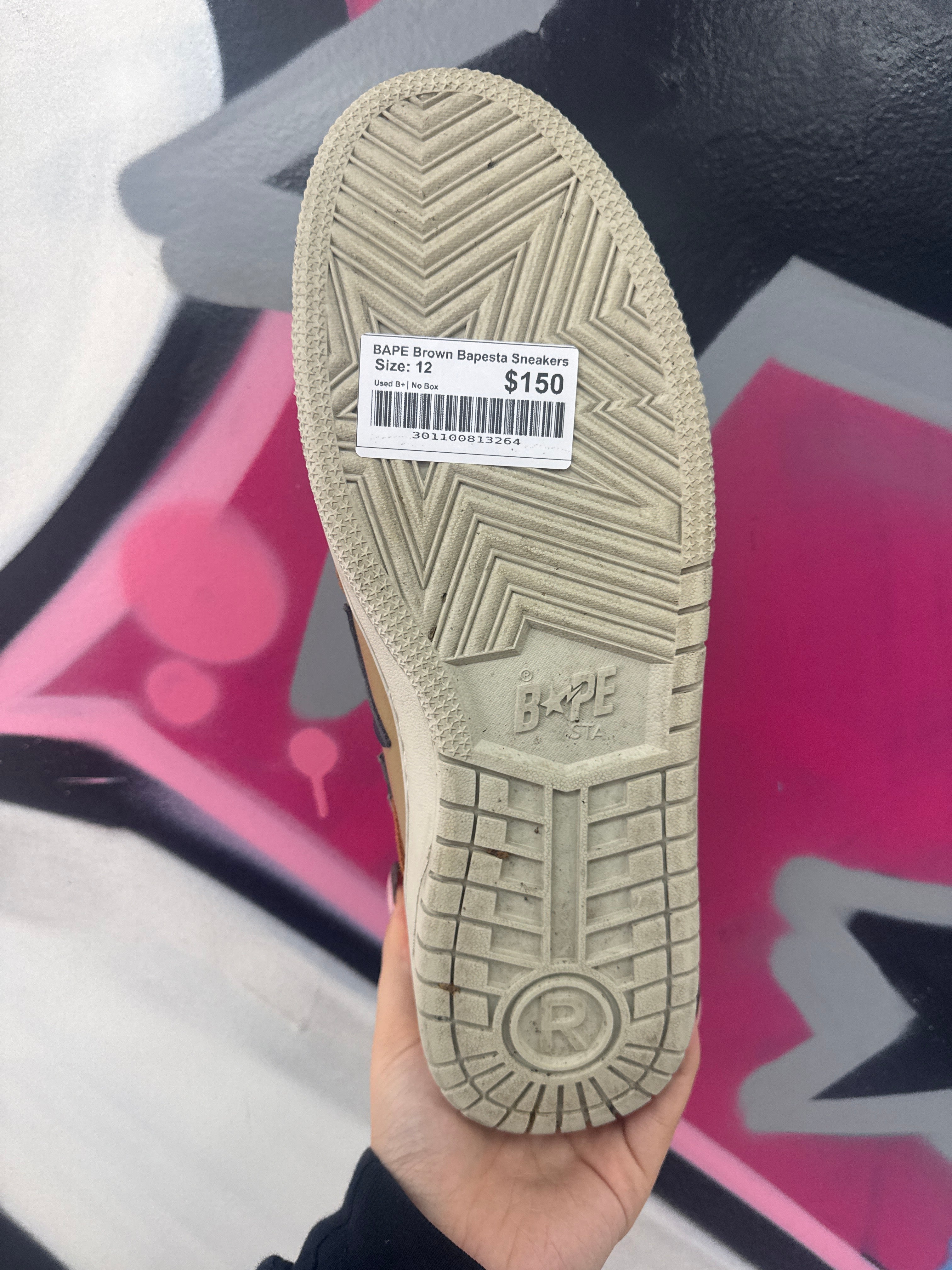 BAPE Brown Bapesta Sneakers