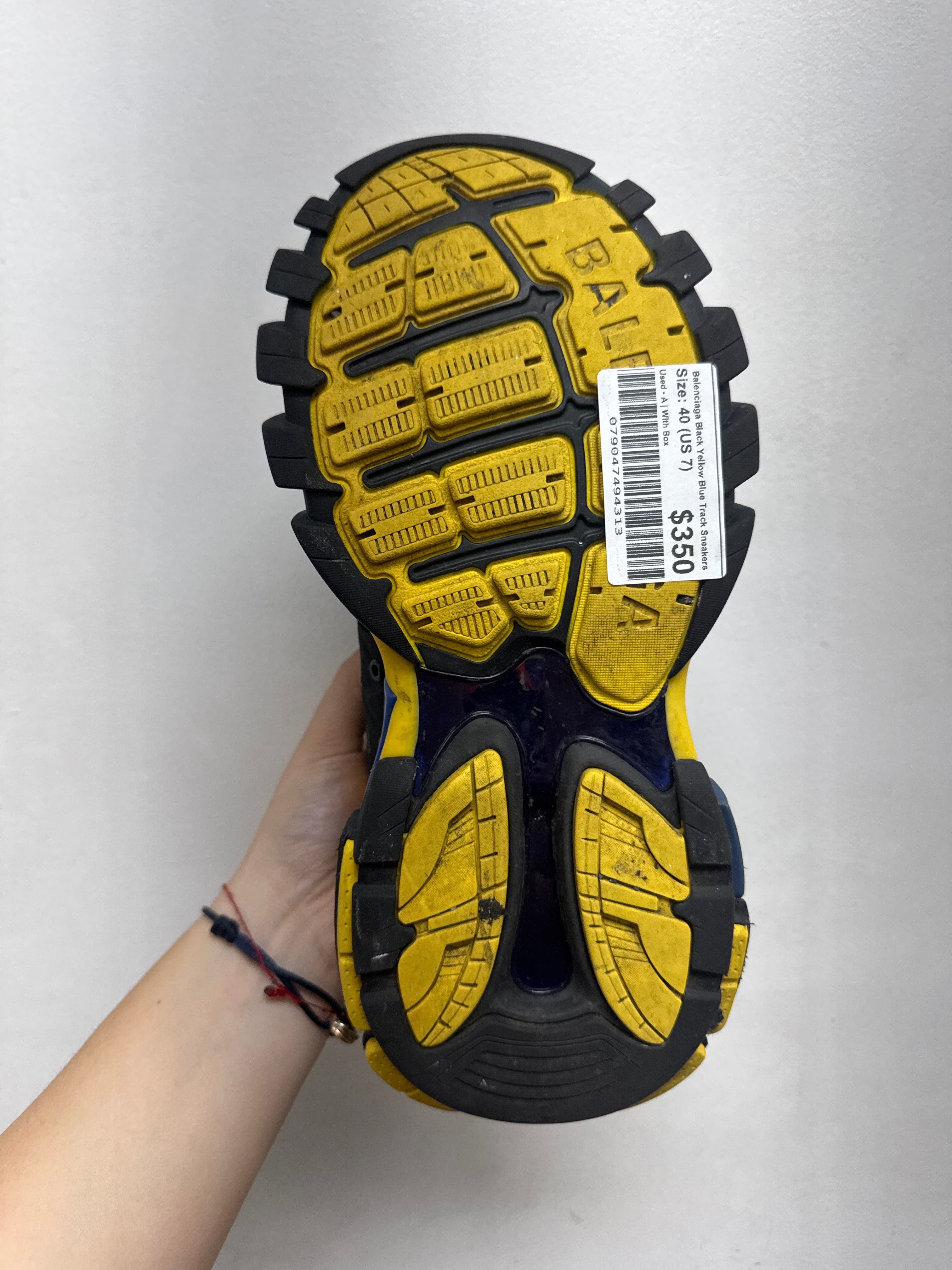 Balenciaga Black Yellow Blue Track Sneakers
