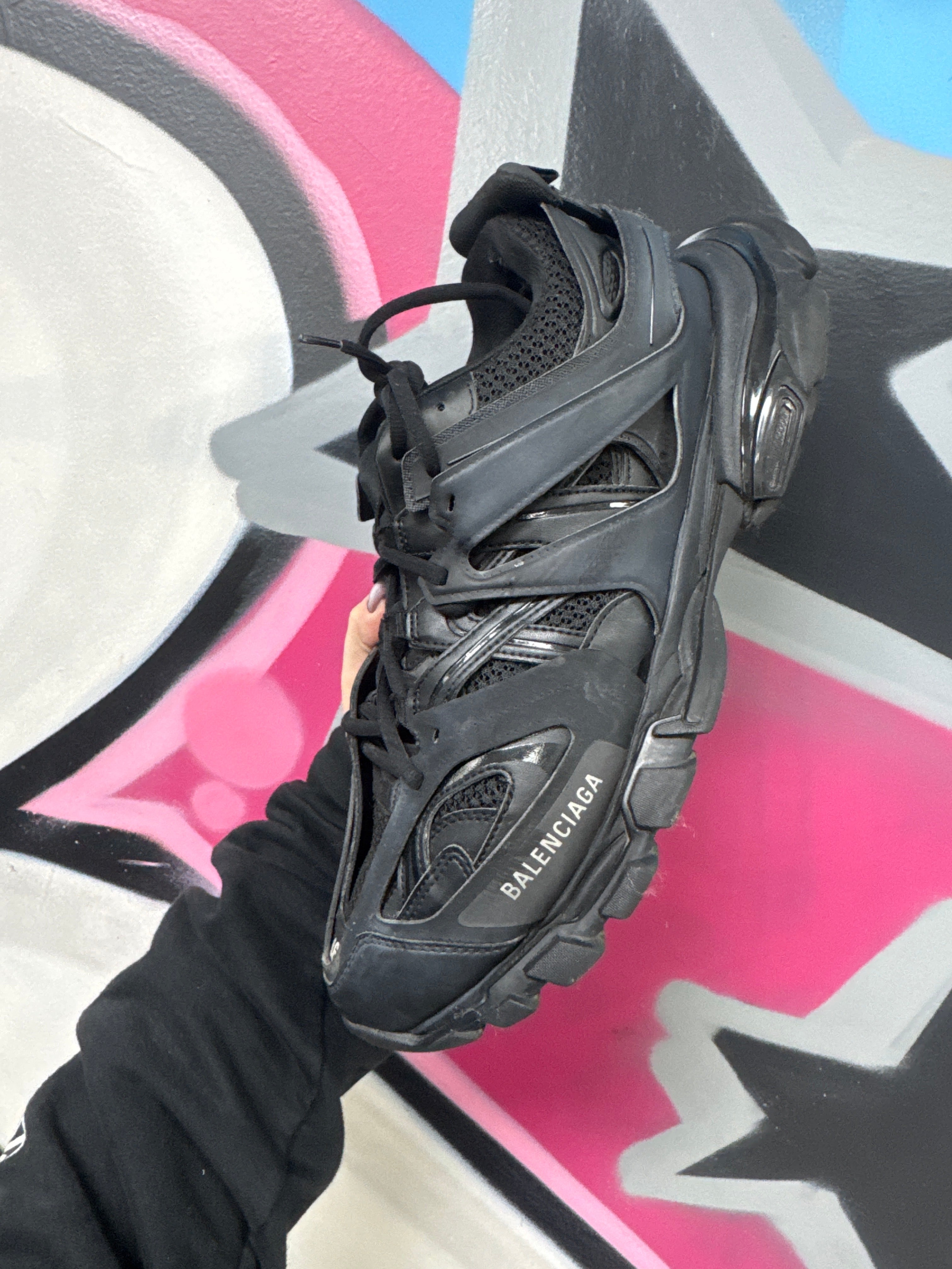 Balenciaga Black Track Sneakers