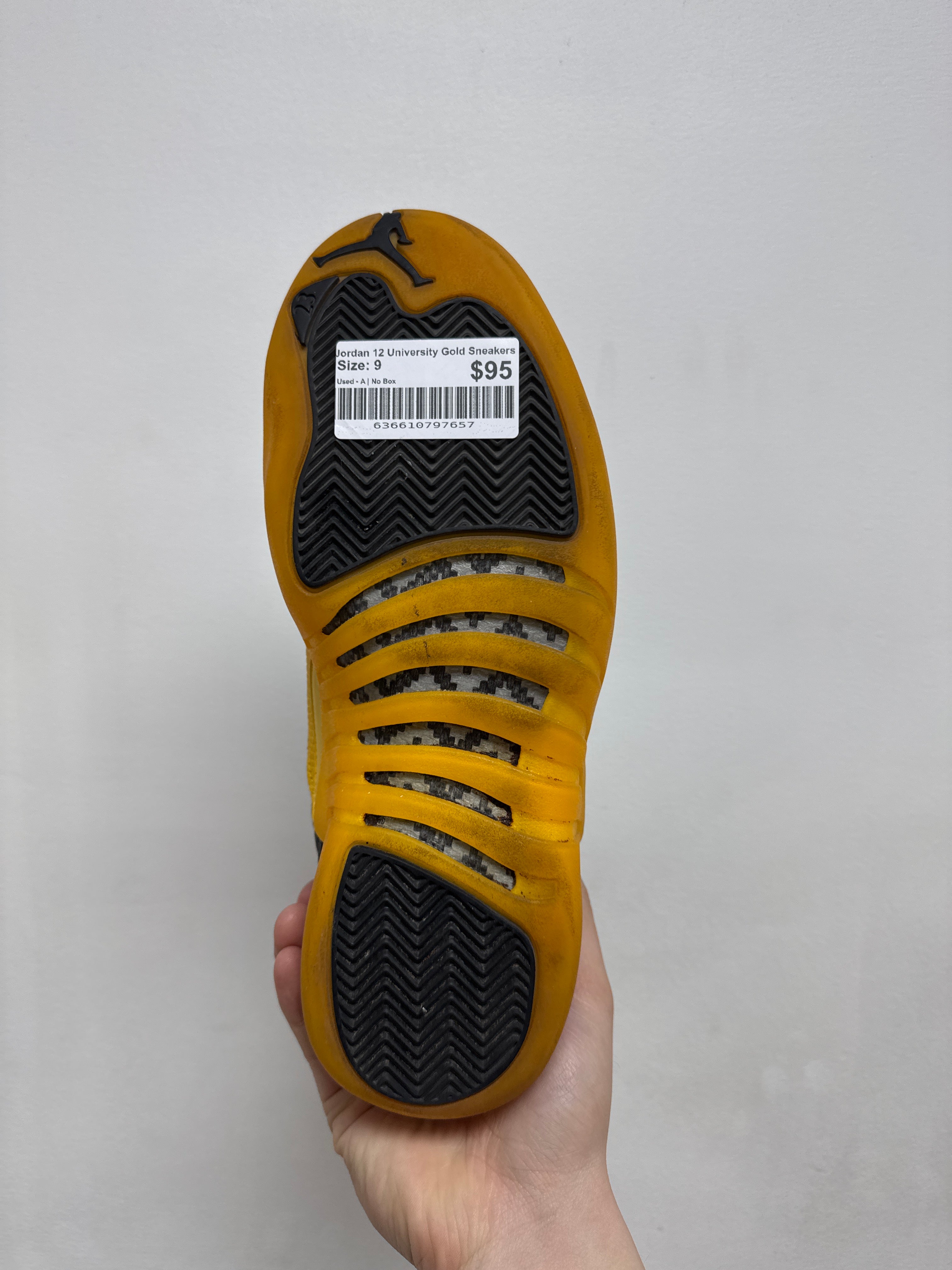 Jordan 12 University Gold Sneakers