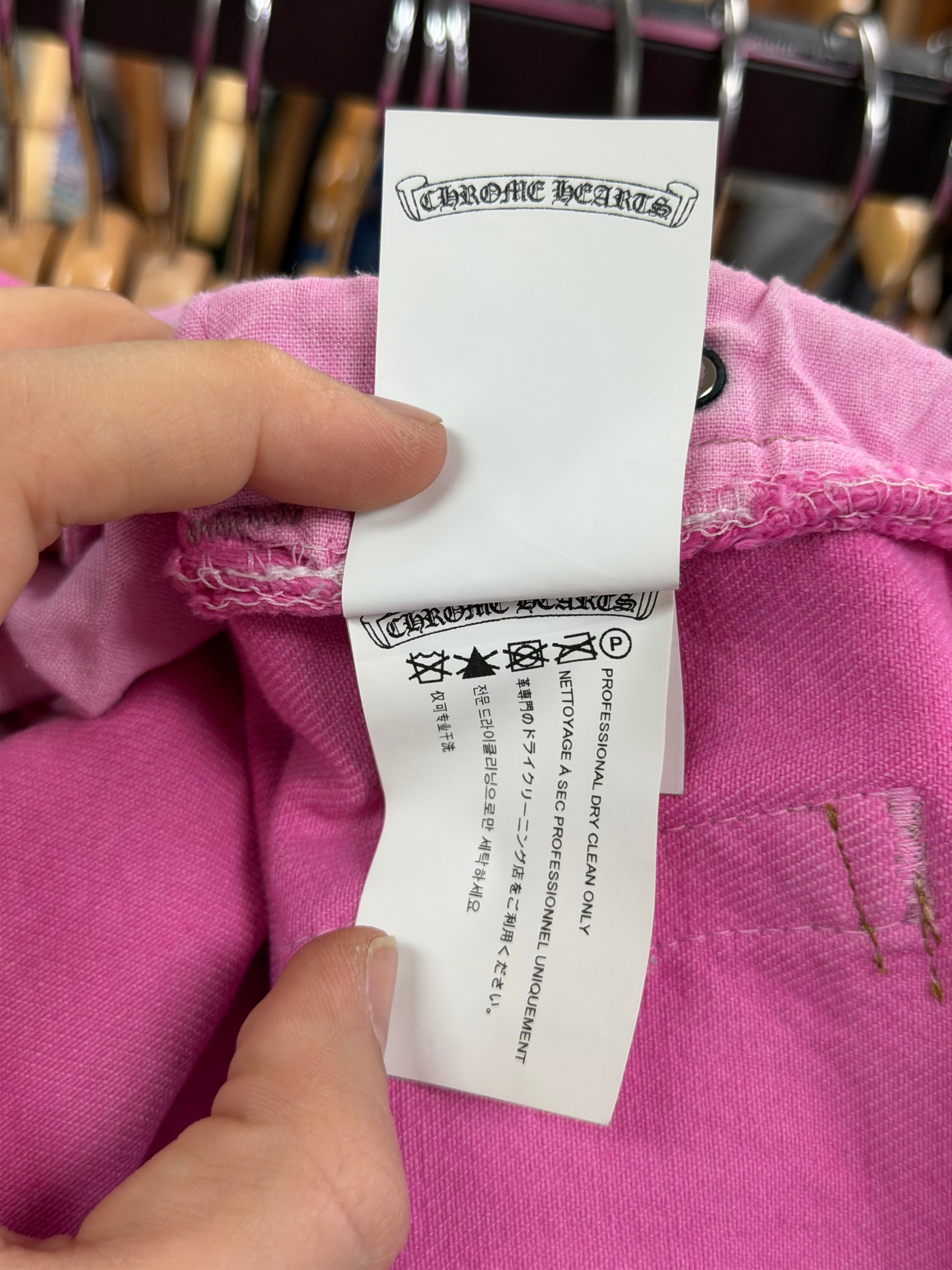 Chrome Hearts Pink Sex Records Levi's 501 Jeans