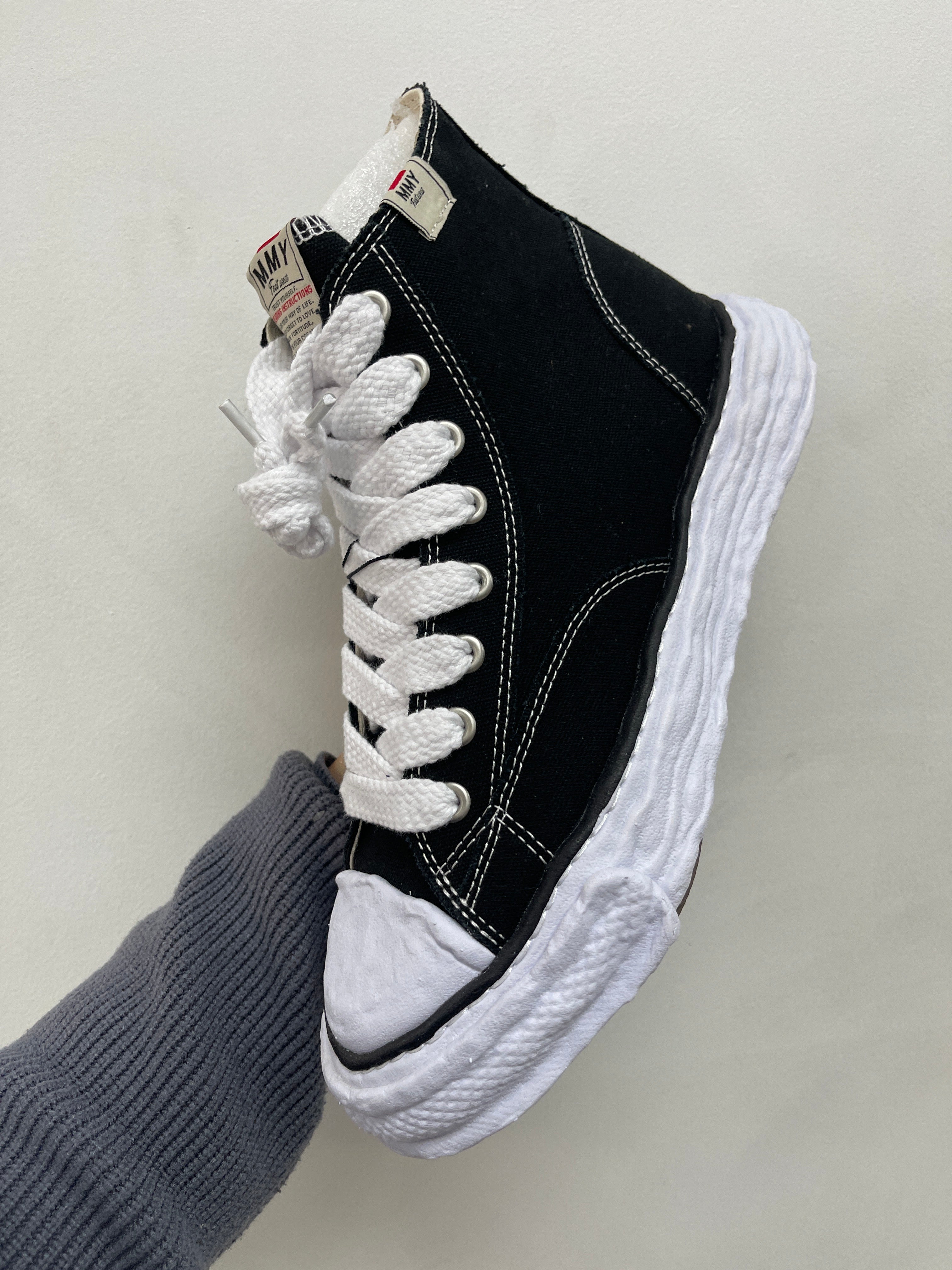 MMY Peterson Black White Hi Sneakers