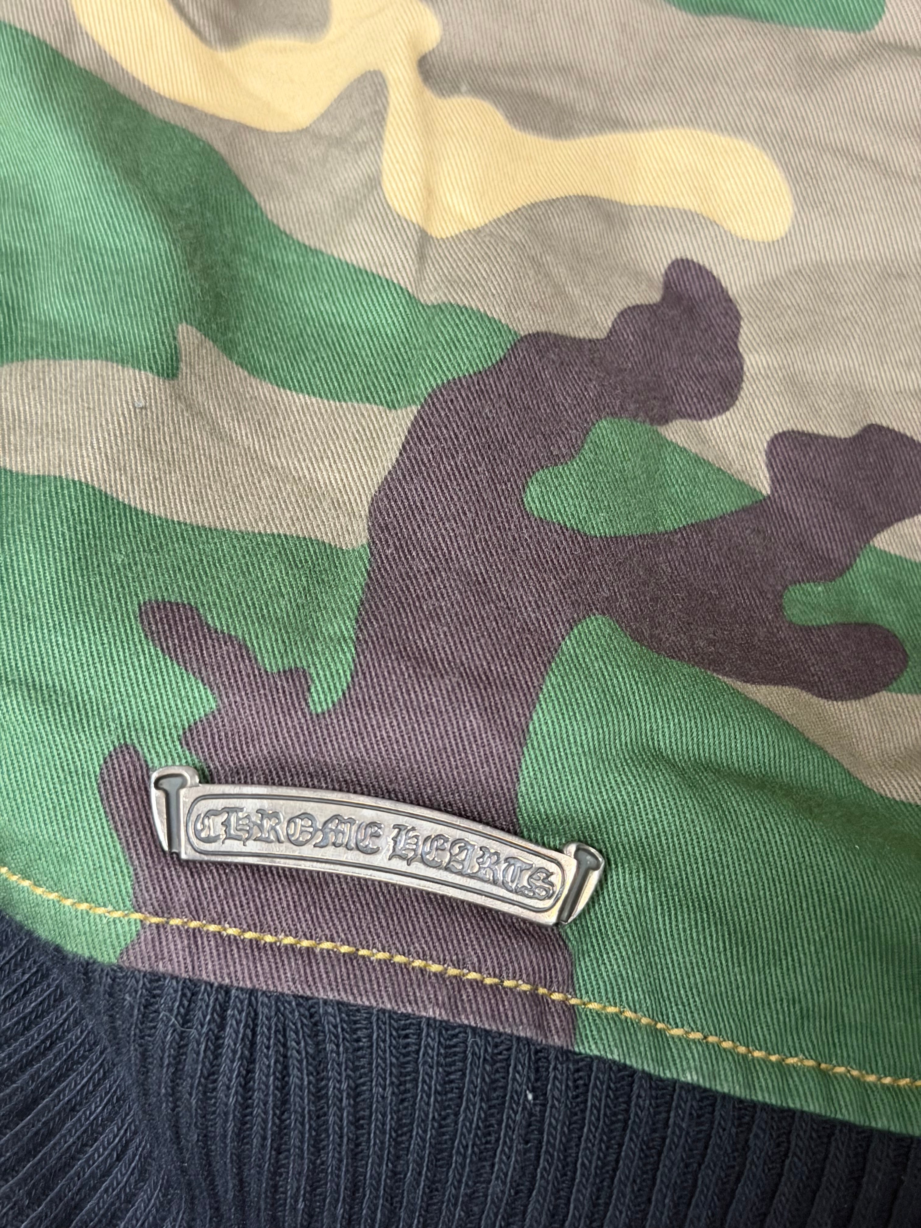 Chrome Hearts Matty Boy Sex Records Camo Bomber Jacket