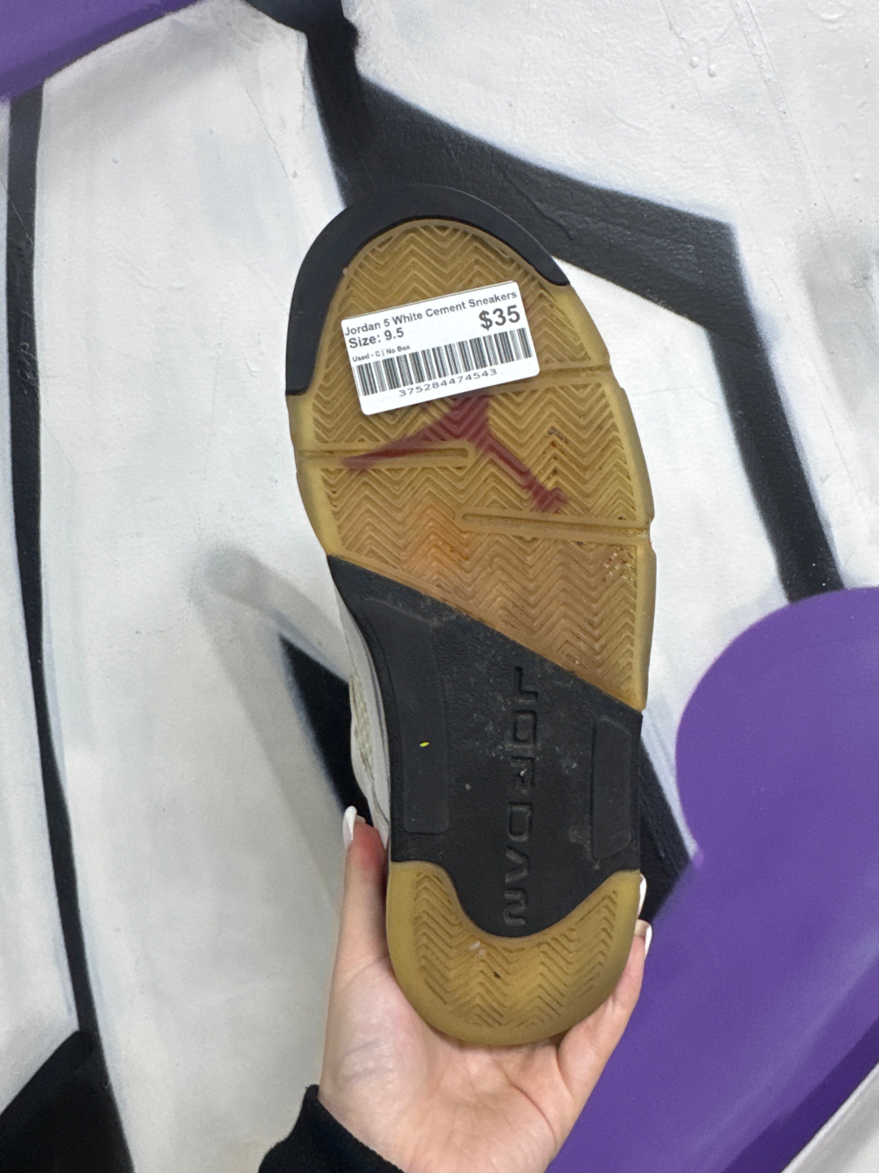 Jordan 5 White Cement Sneakers