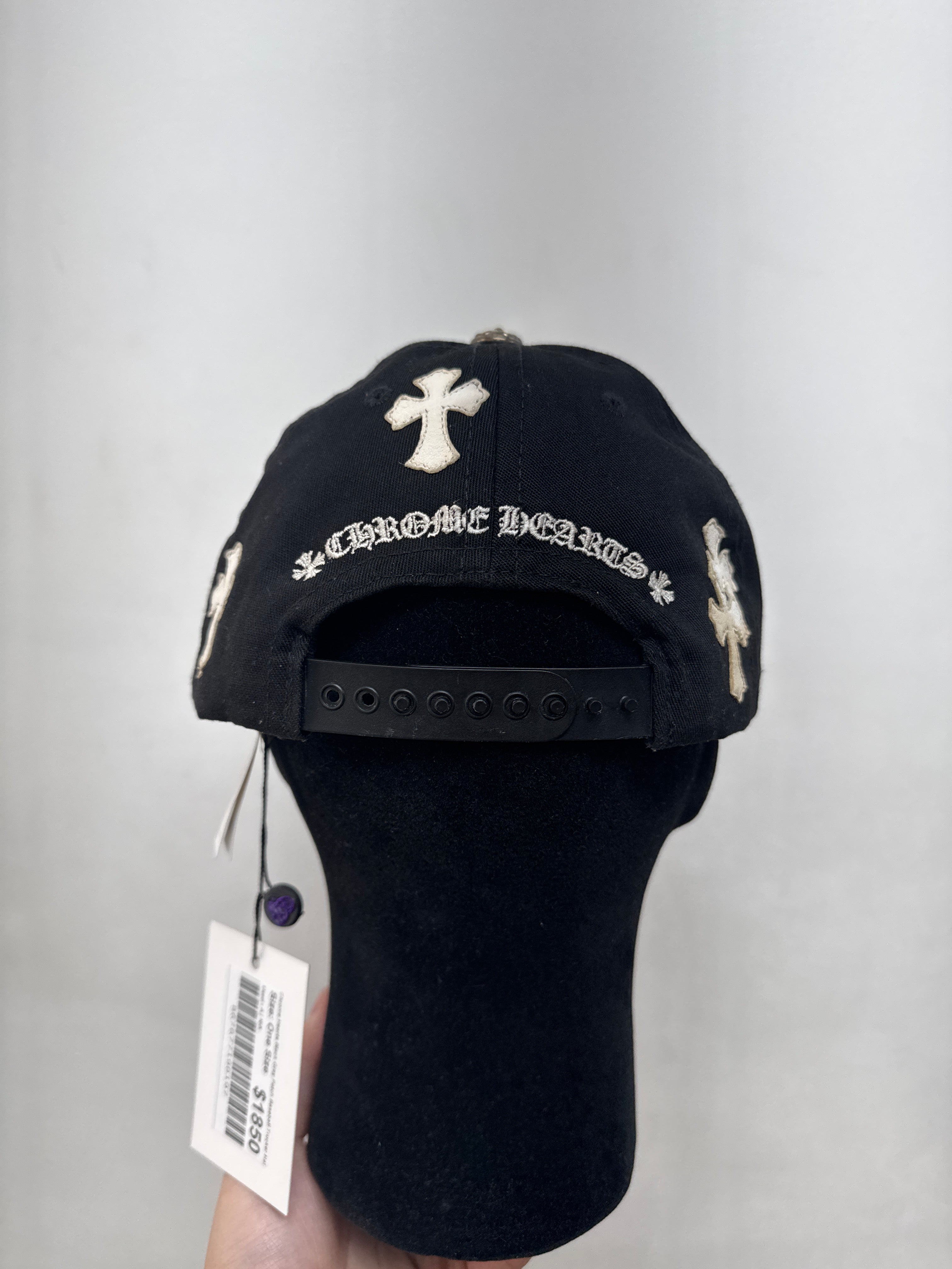 Chrome Hearts Black Grey Patch Baseball Trucker Hat