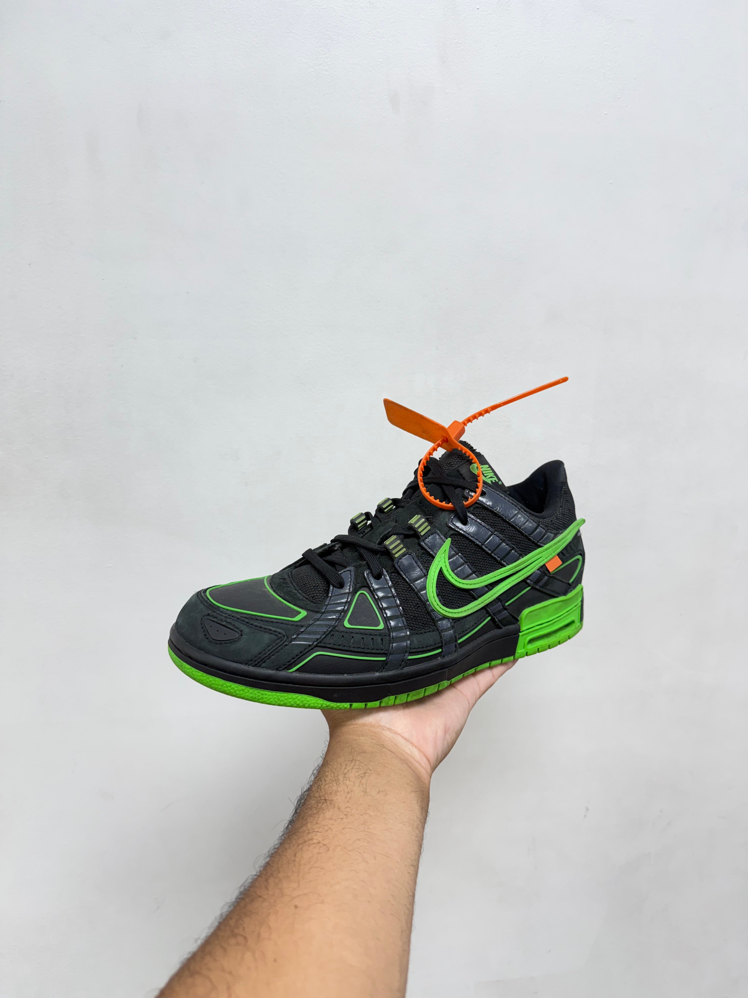 Nike x Off-White Rubber Dunk Green Strike Sneakers