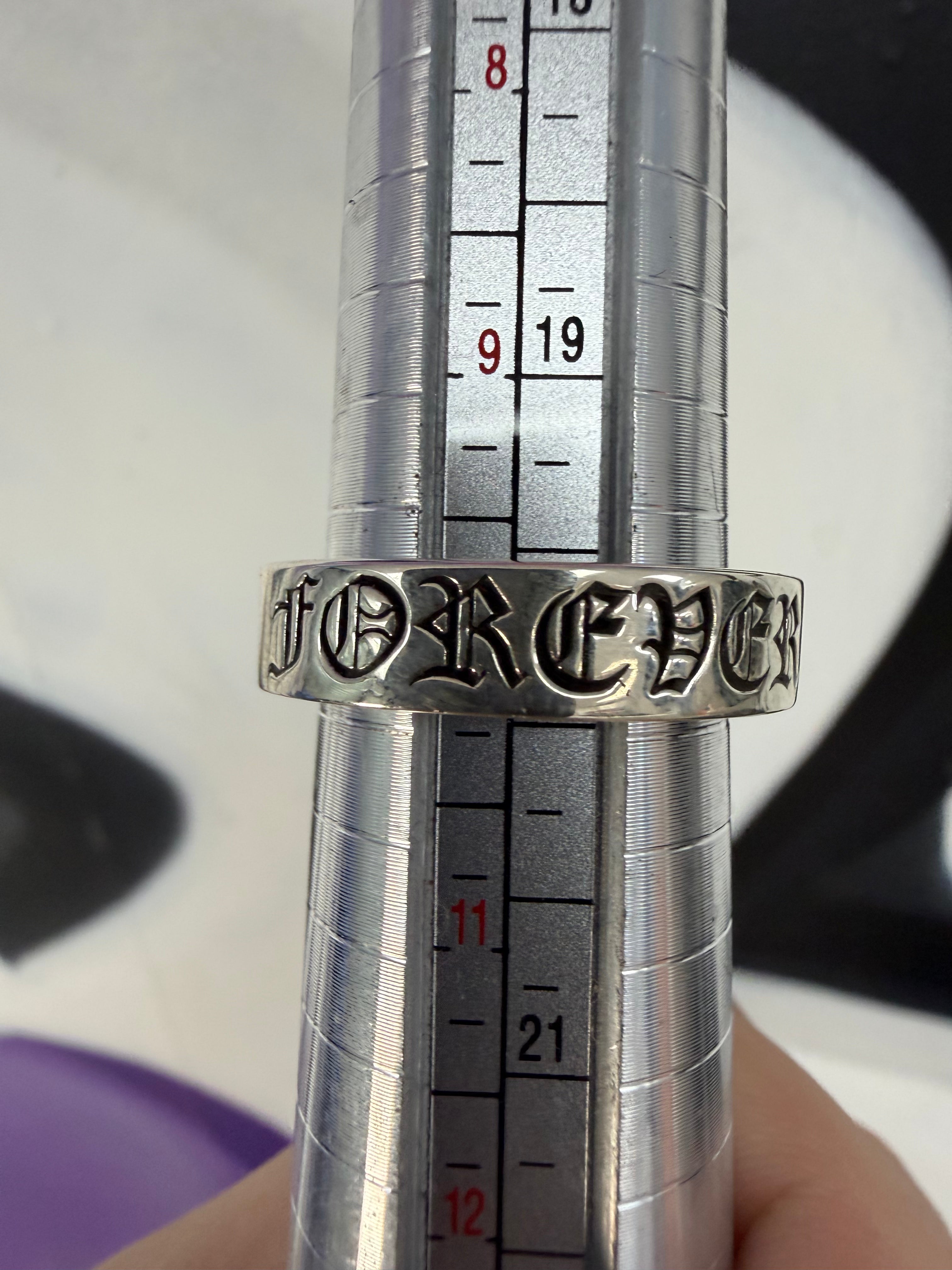 Chrome Hearts Silver Forever Ring