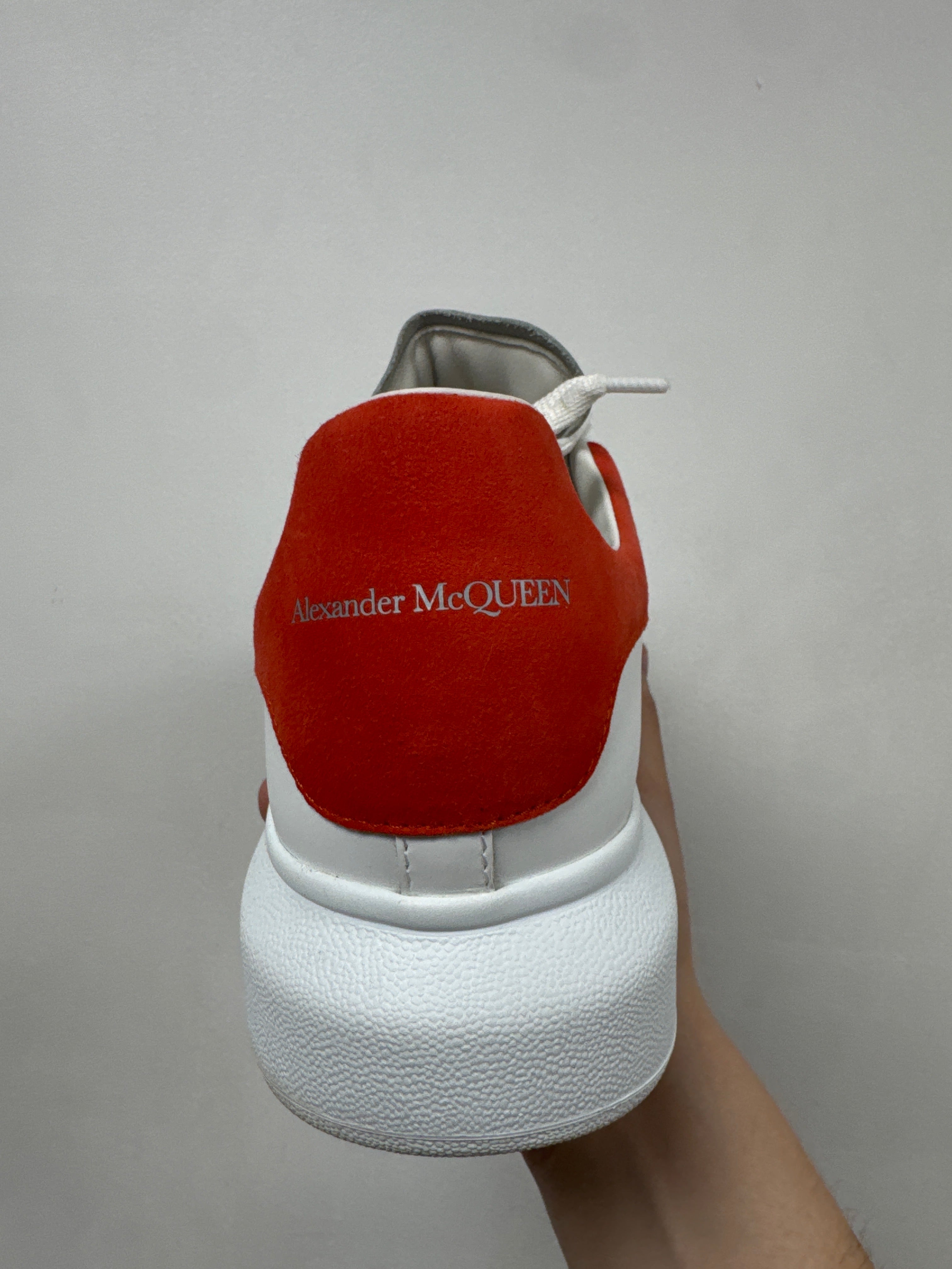 Alexander Mcqueen White Red Oversized Sneakers