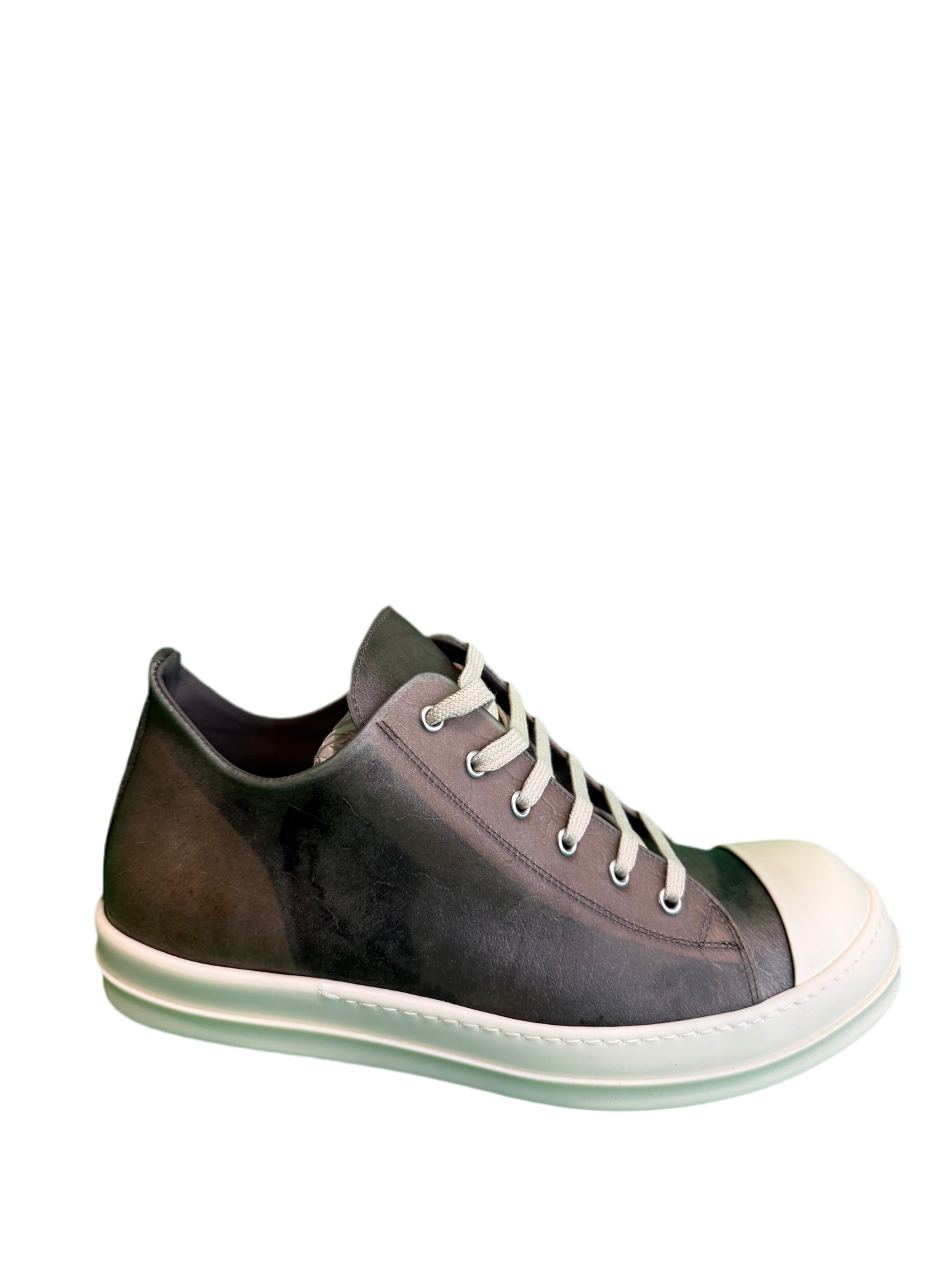 Rick Owens Ramone Transparent-Leather Sneaker