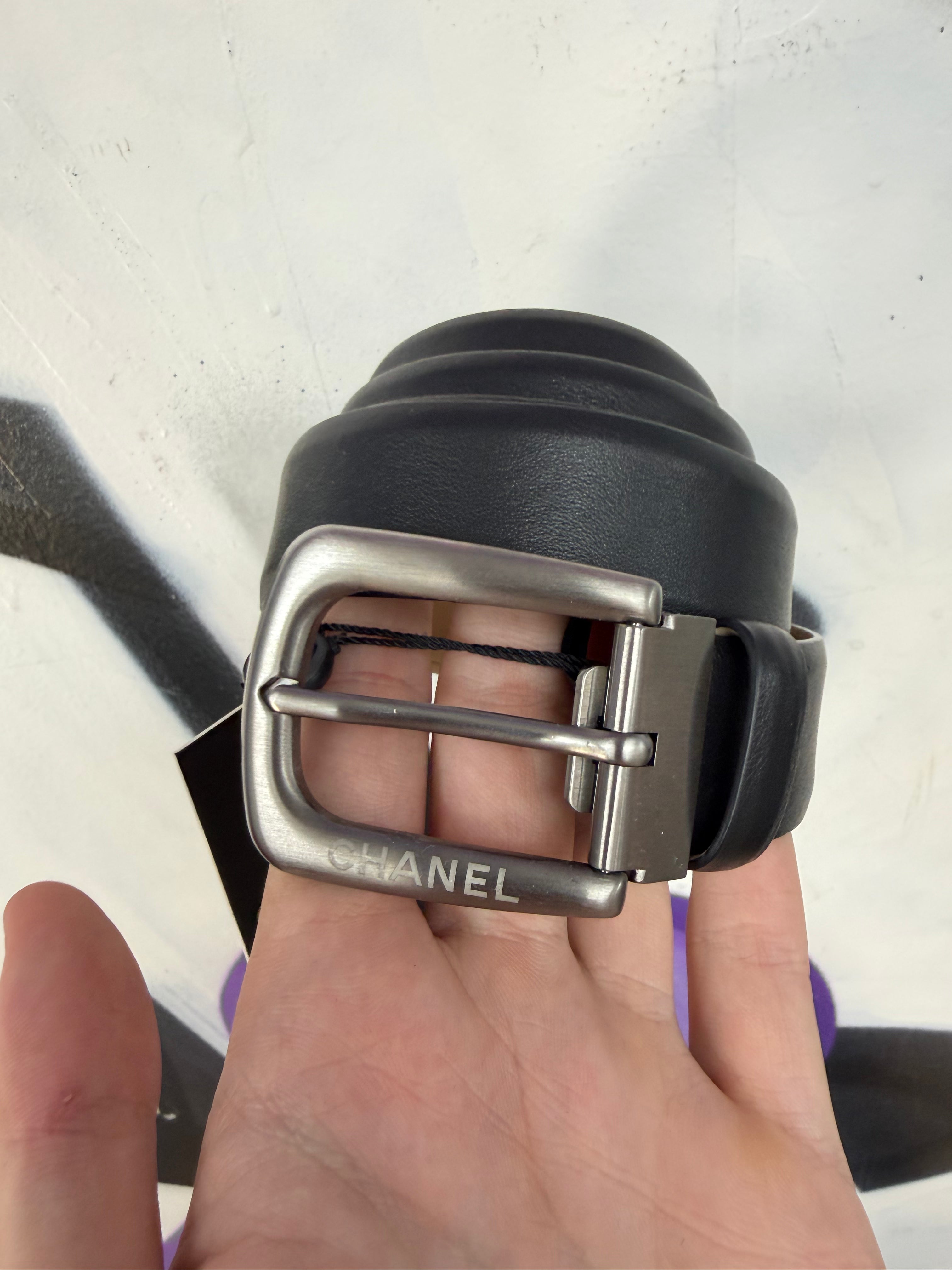 Chanel Black Uniform Belt