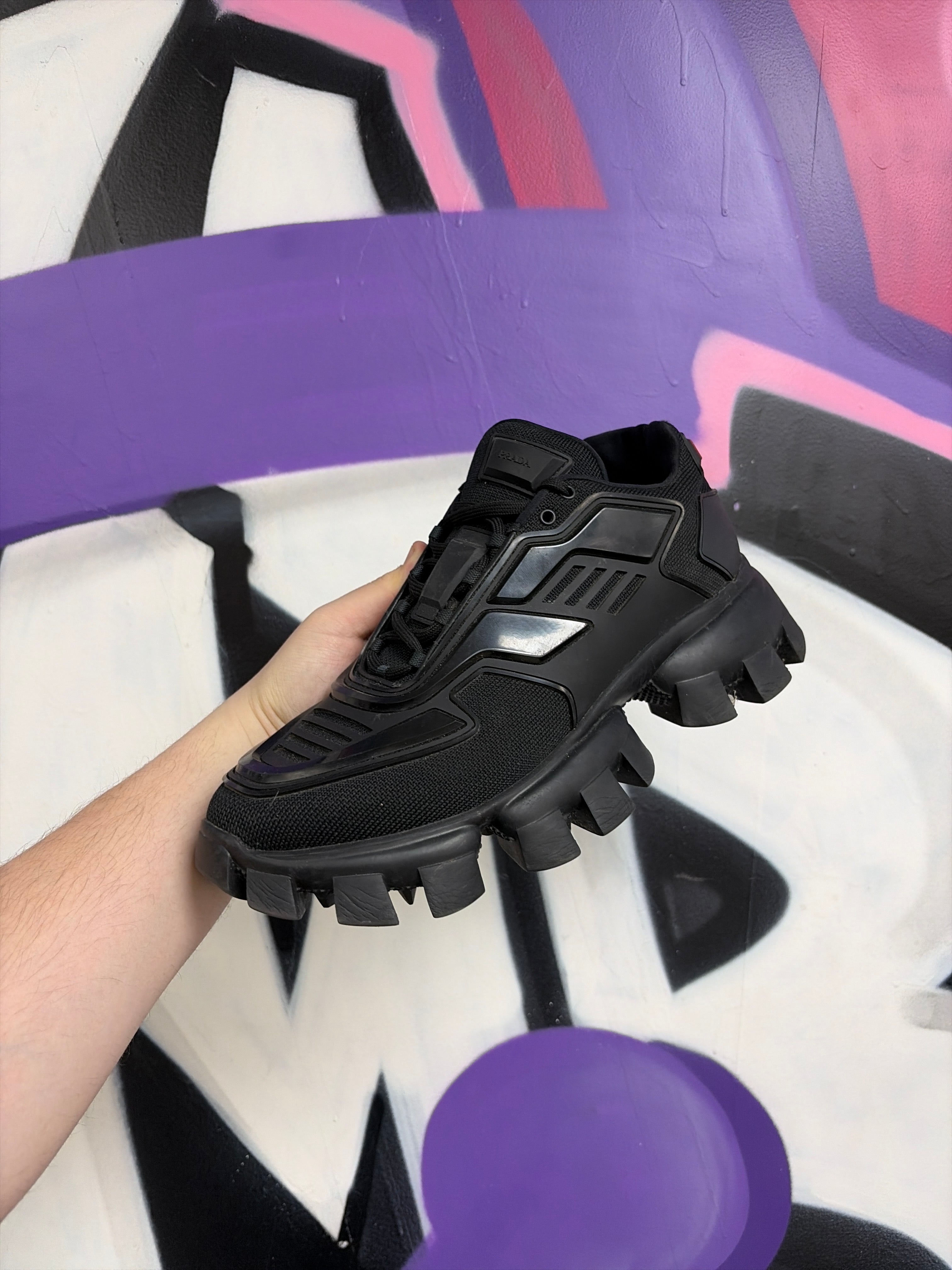 Prada Black Cloudbust Sneakers