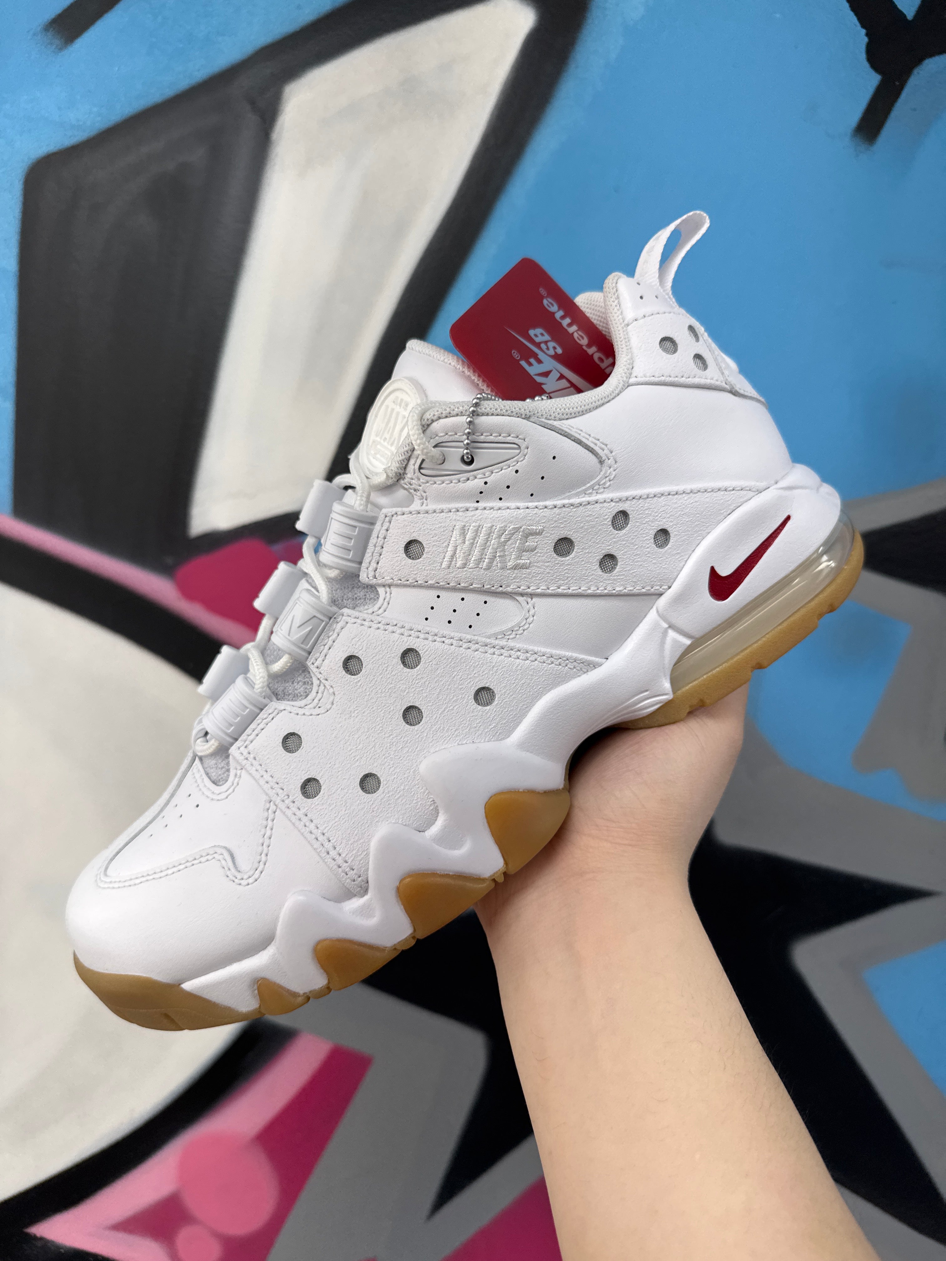 Nike x Supreme SB CB 94 White Gum Sneakers