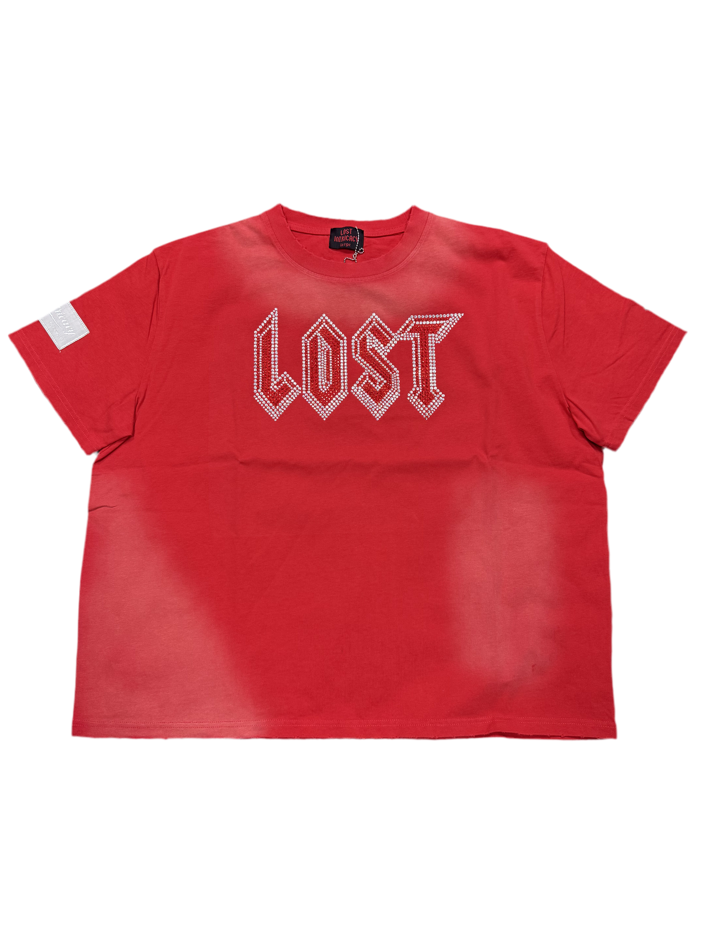 Lost Intricacy Red Rhinestone Tee