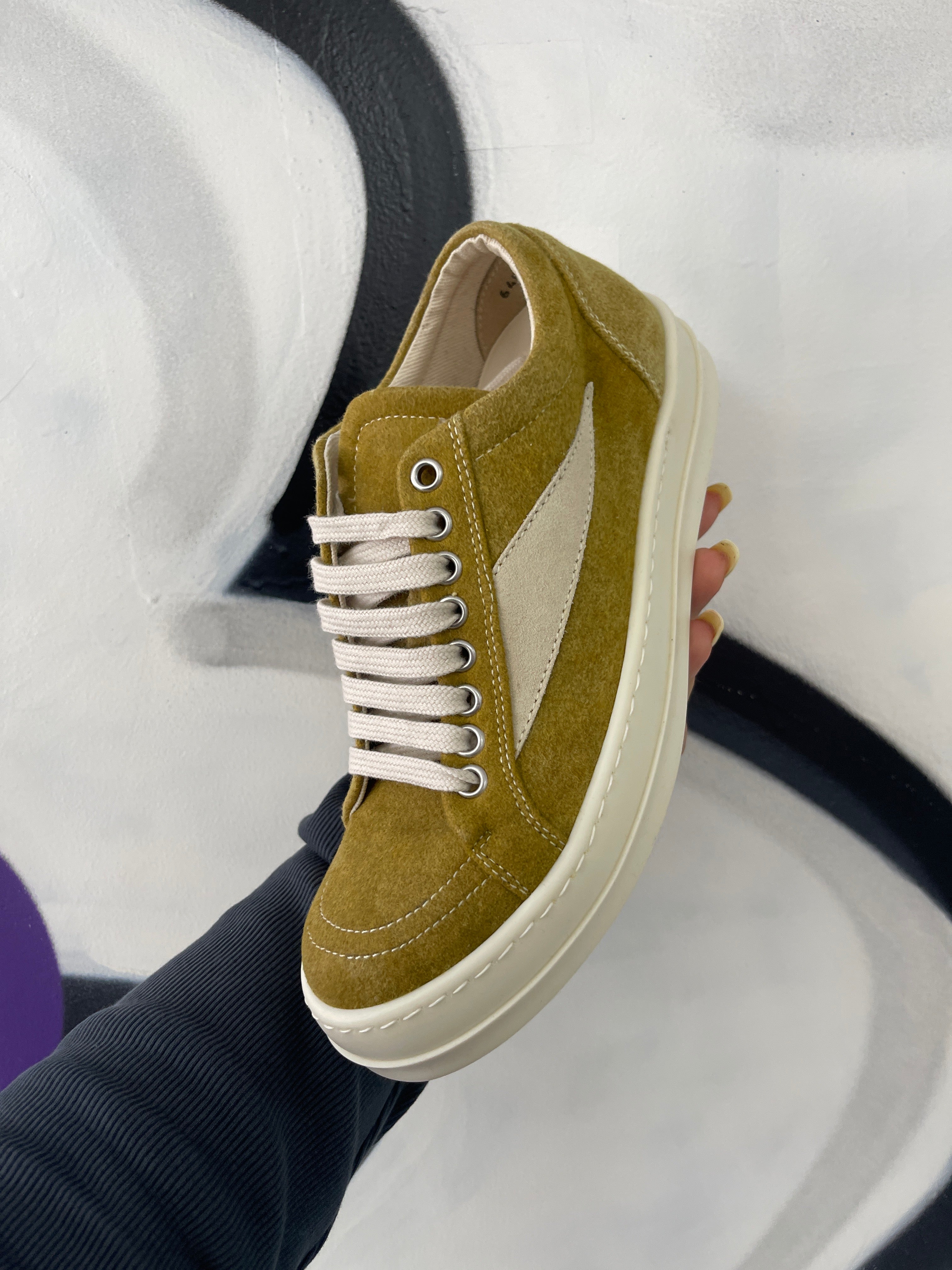 Rick Owens Vintage Low Ochre Yellow New With Box
