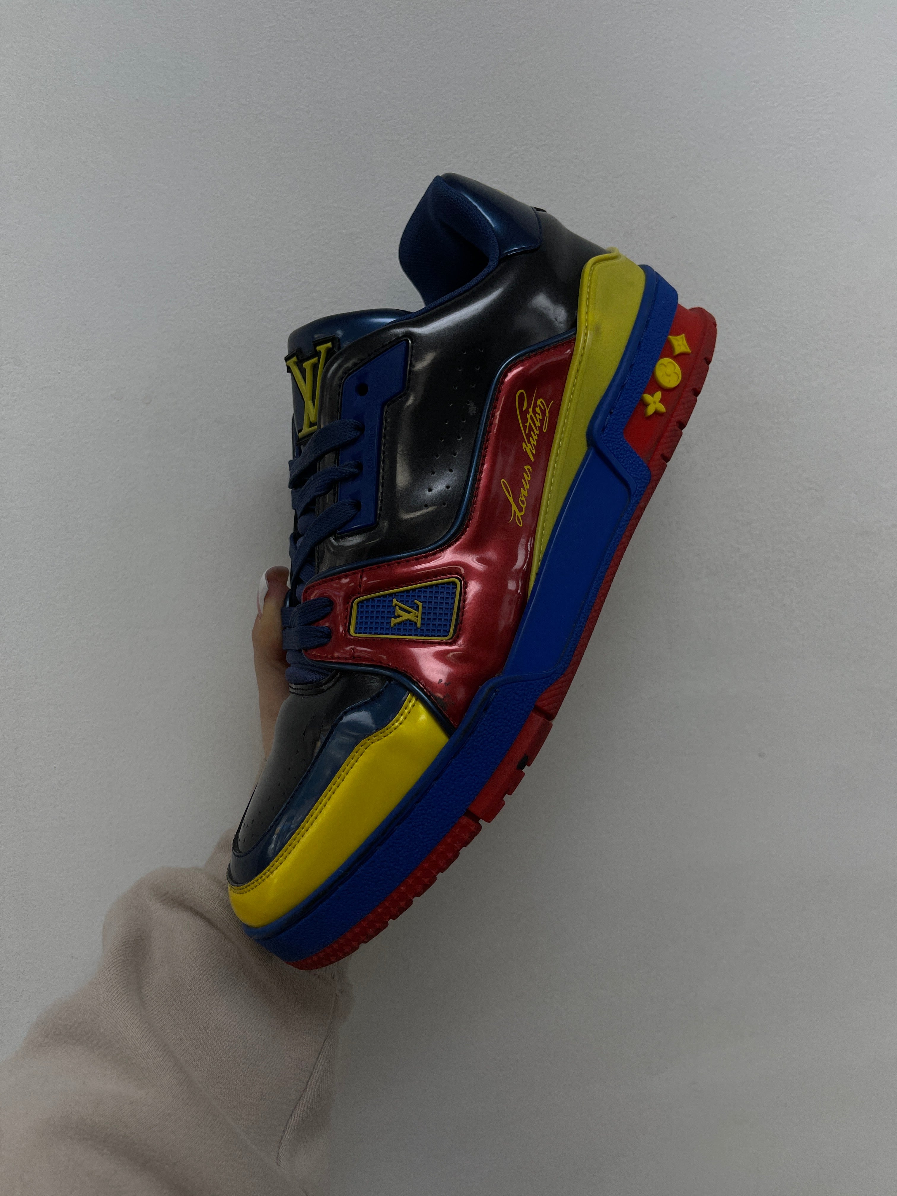 Louis Vuitton Black Superman Trainer Sneakers