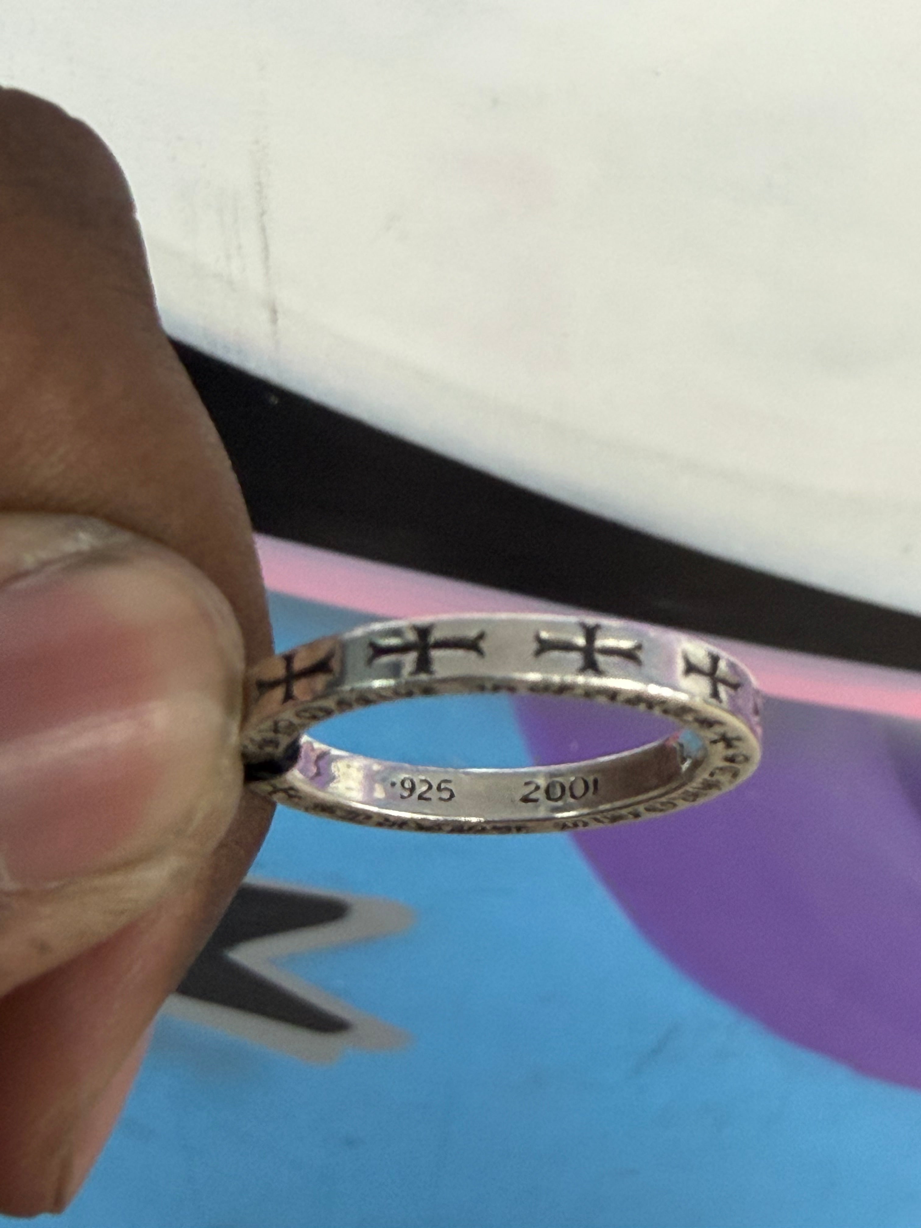 Chrome Hearts .925 Silver CH NYC F*ck You 3MM Ring