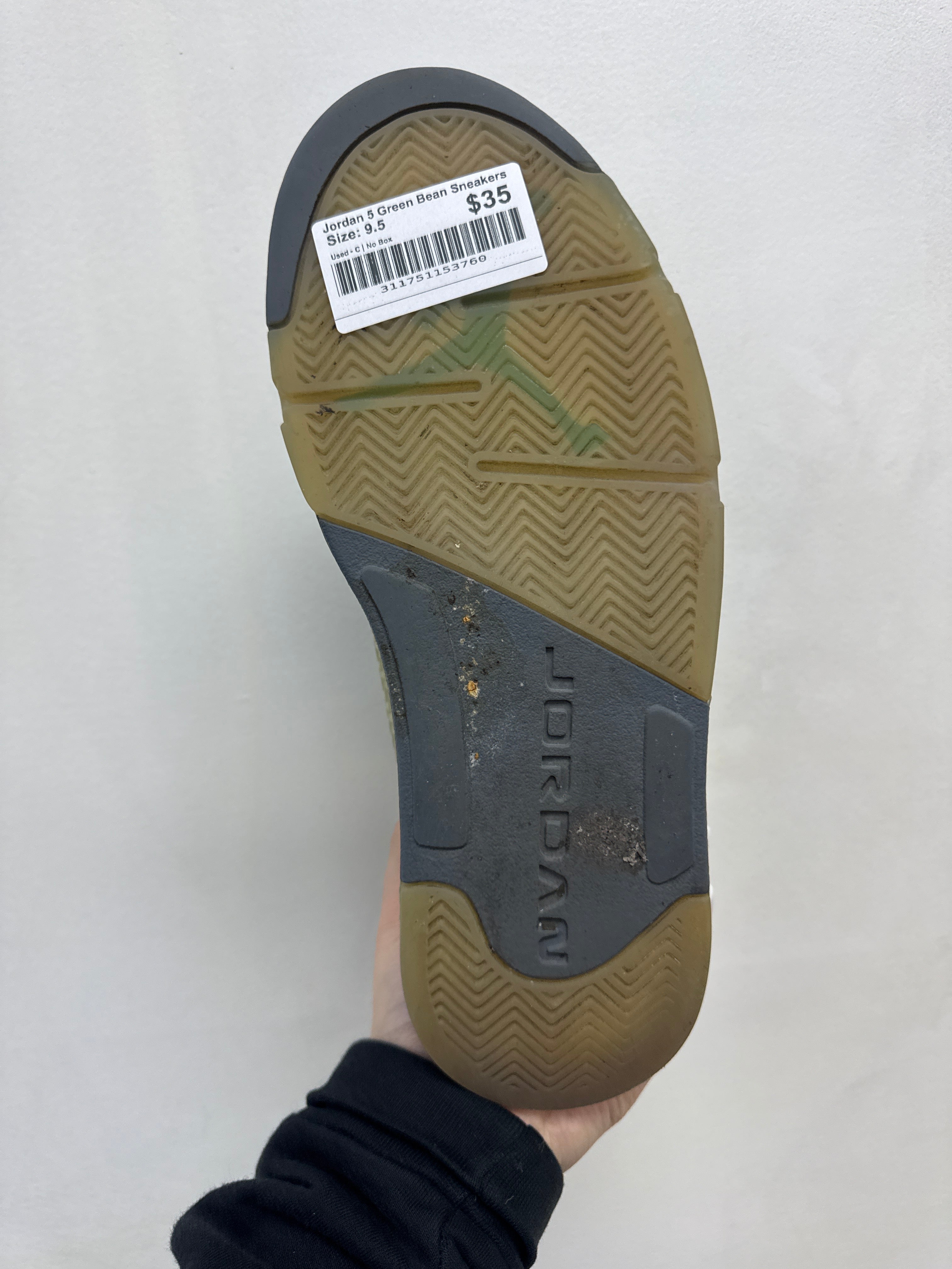 Jordan 5 Green Bean Sneakers