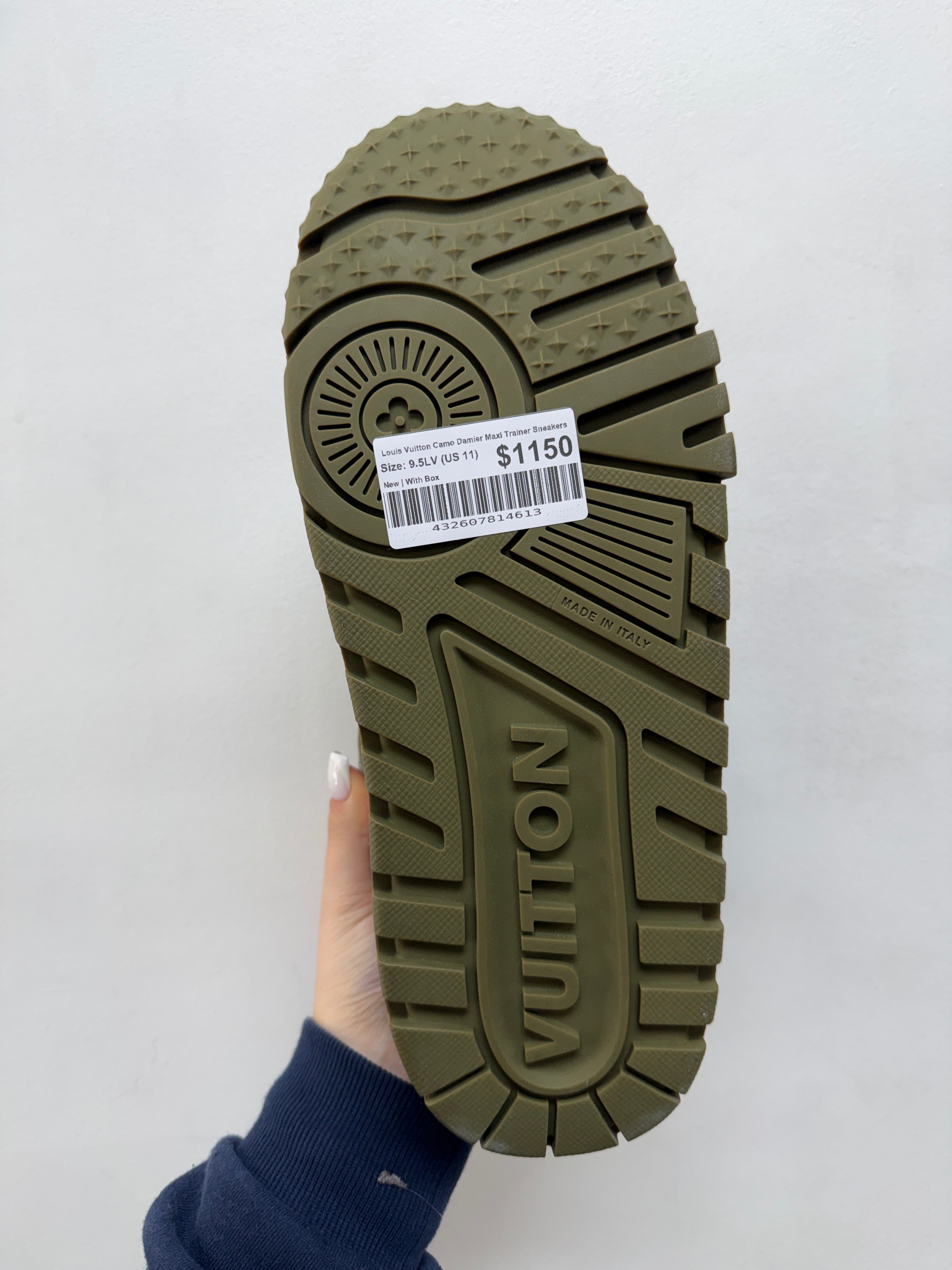Louis Vuitton Camo Damier Maxi Trainer Sneakers