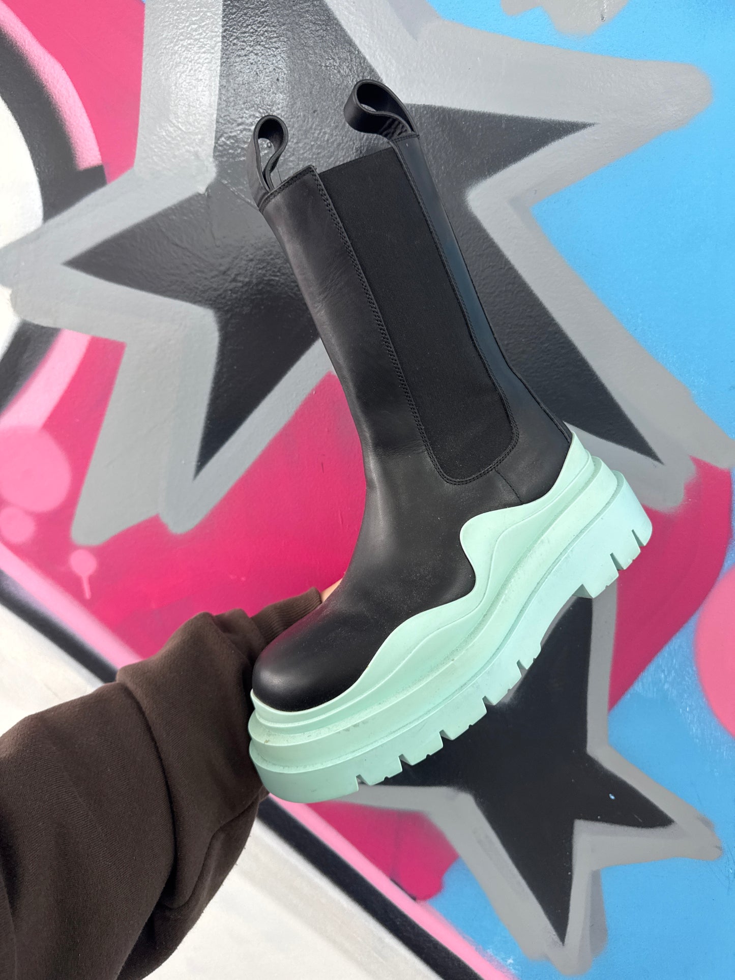 Bottega Black Mint Boots (EU 36) Used No Box